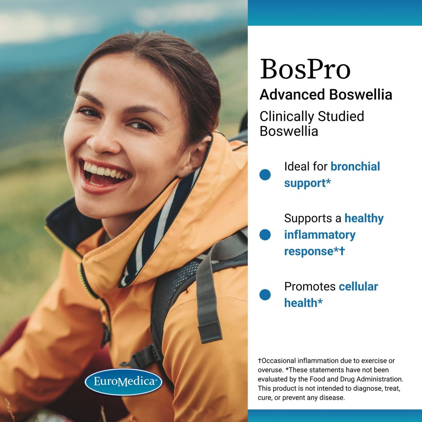 EuroMedica BosPro Joint & Respiratory Support 60 Softgels