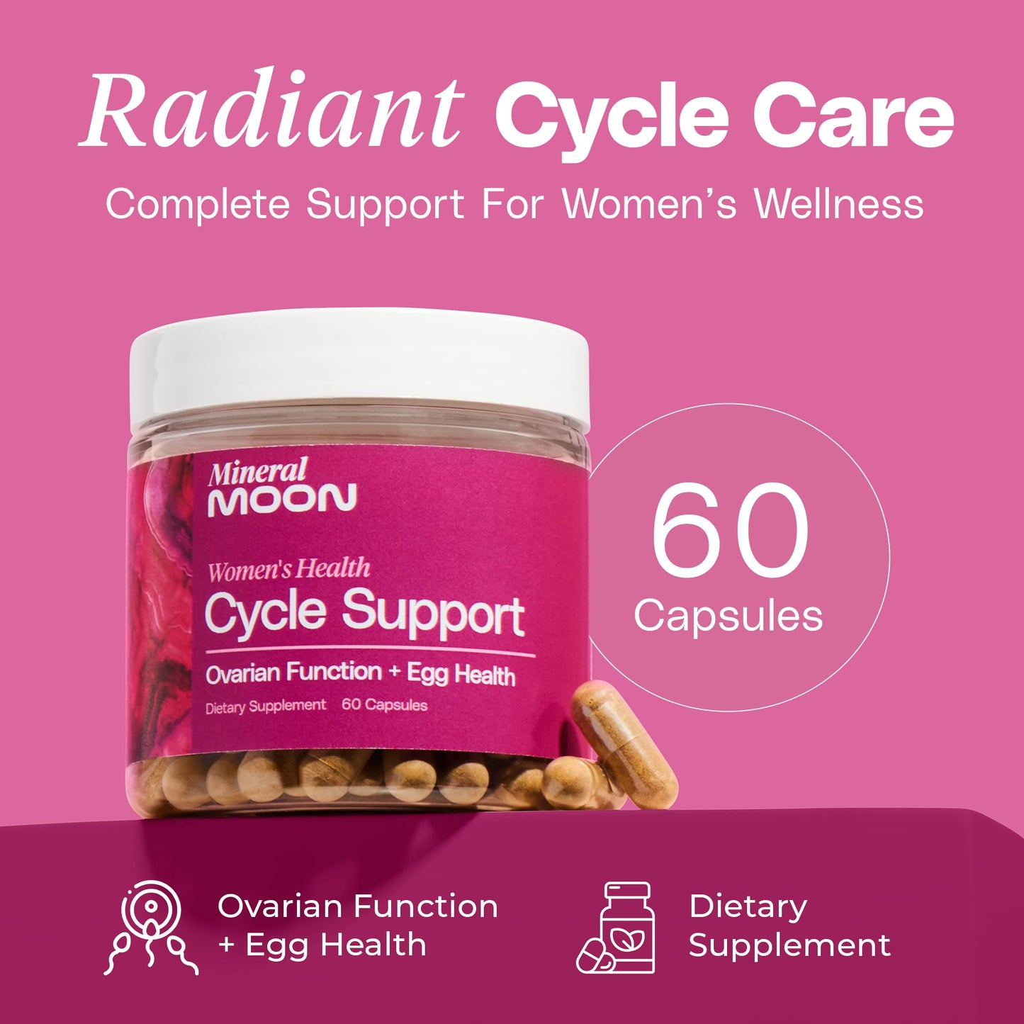 Mineral Moon Premium Cycle Support Capsule, 1 Count