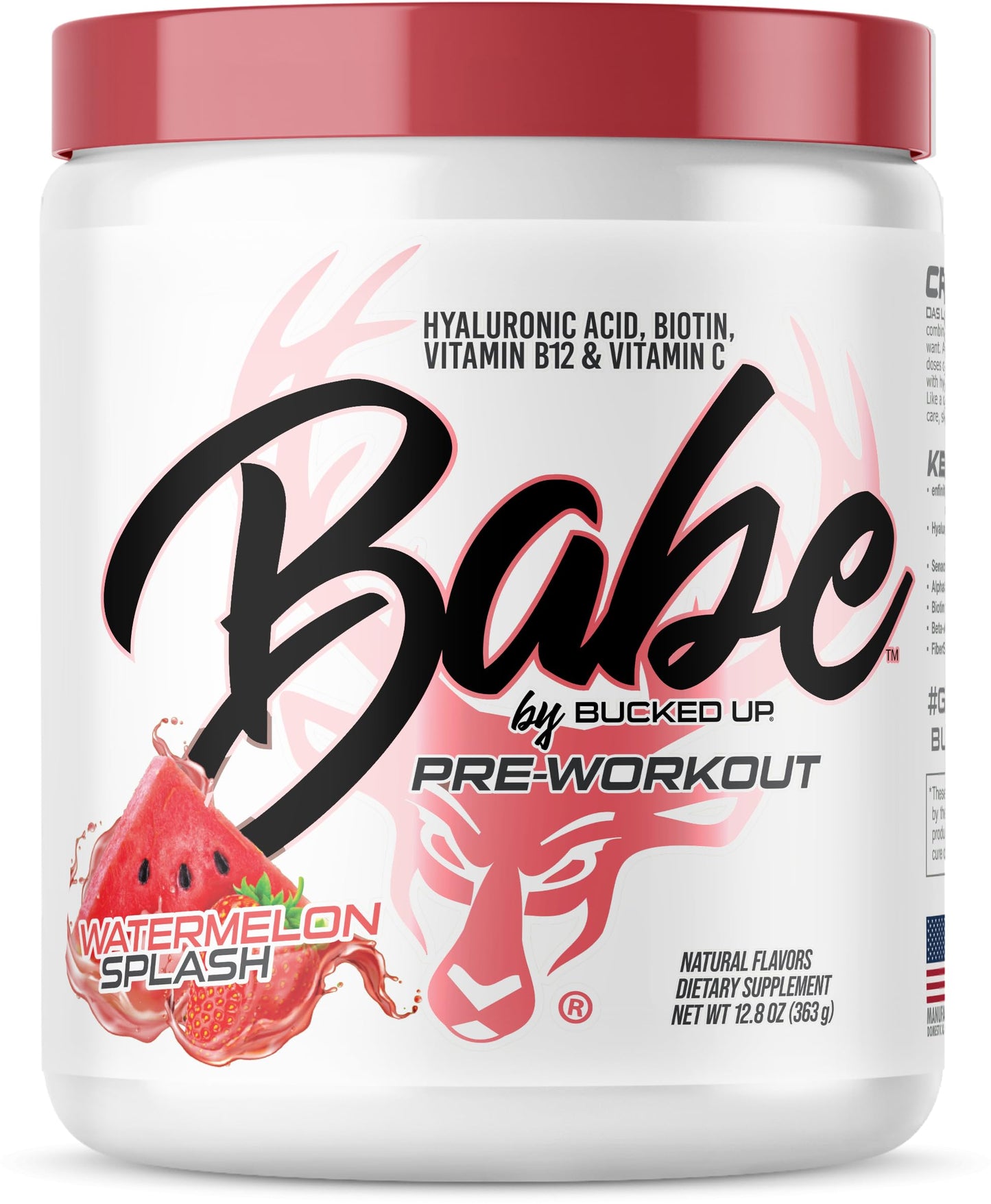 Bucked Up Babe Pre Workout Powder for Women, 13.9 oz