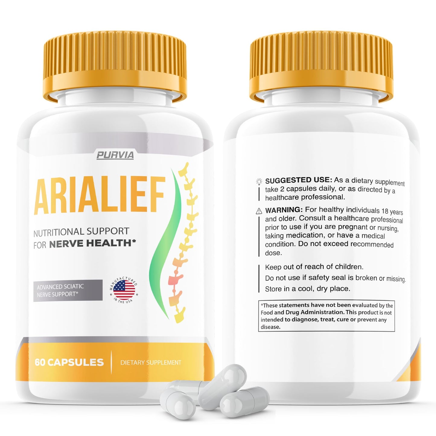 Purvia Arialief Capsules, 60 Count