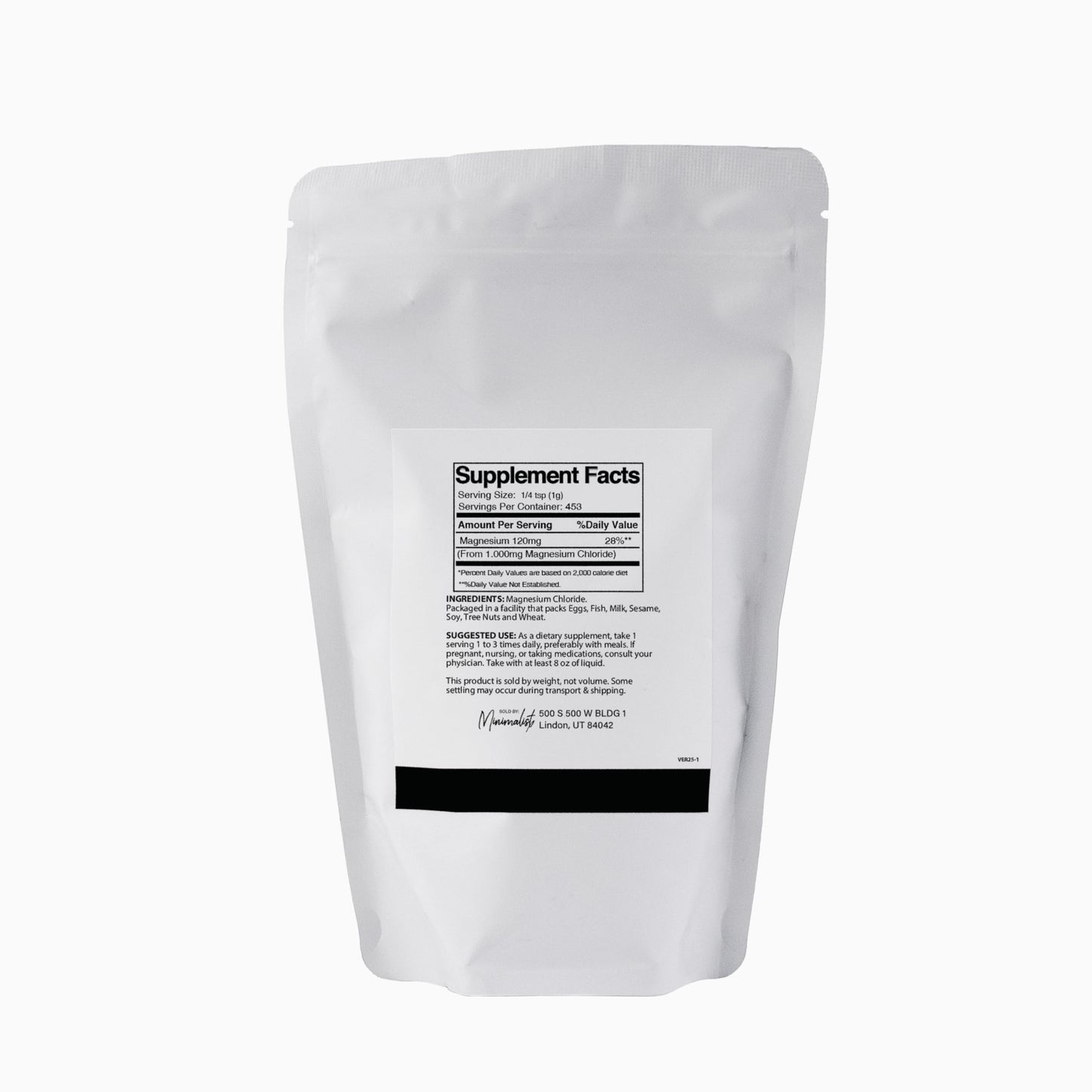 Minimalist Magnesium Chloride Powder 16 Ounces