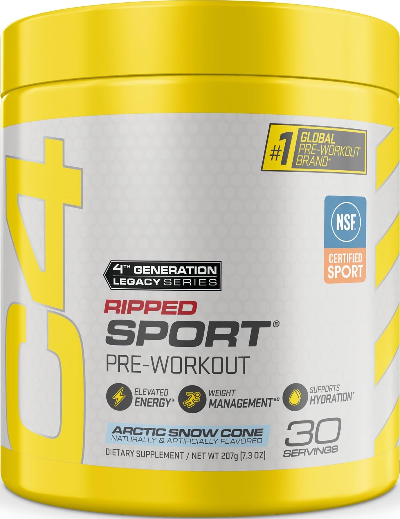 C4 Ripped Sport Pre Workout Powder 8.7 Ounce