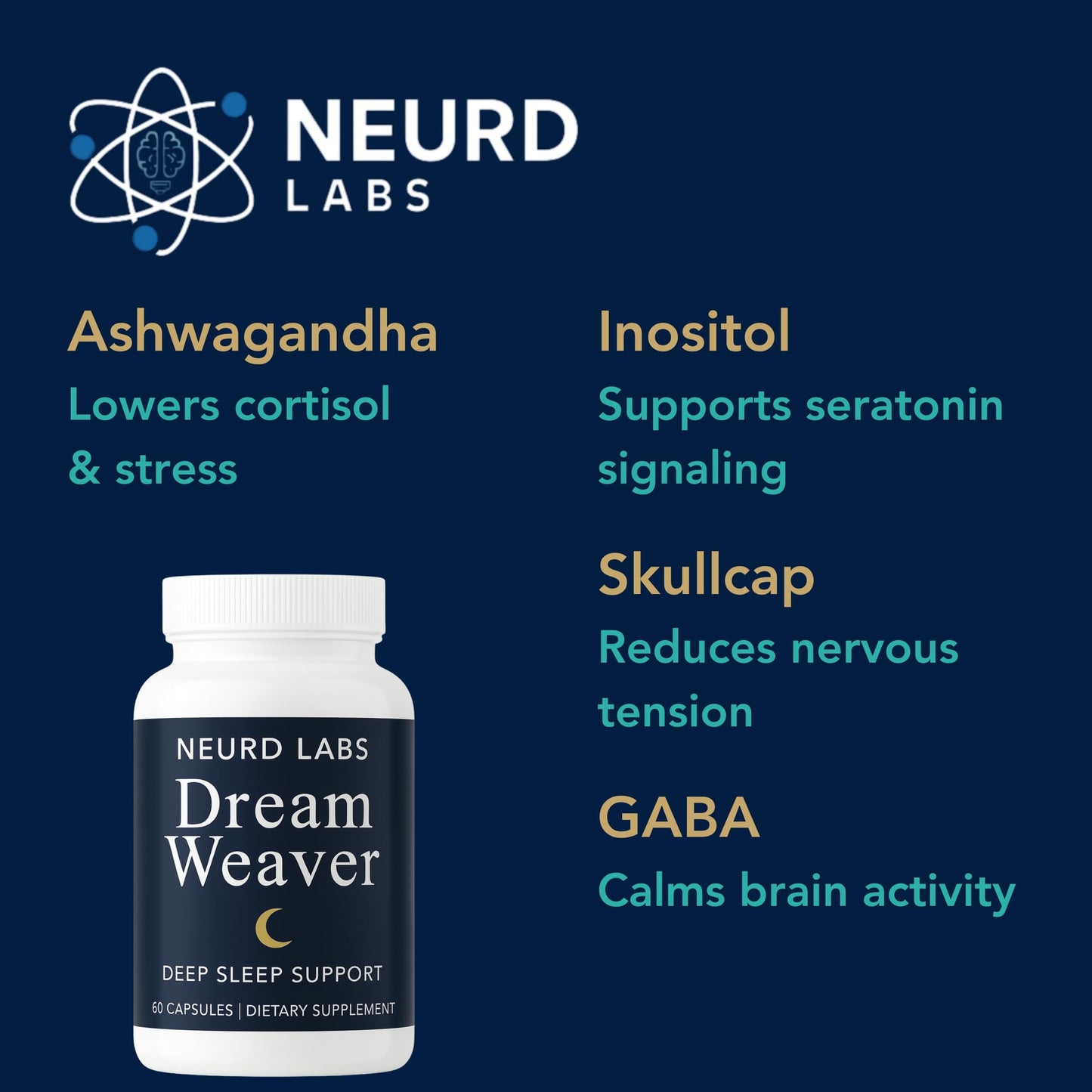 Neurd Labs Dream Weaver Sleep Support Capsule 60 Count