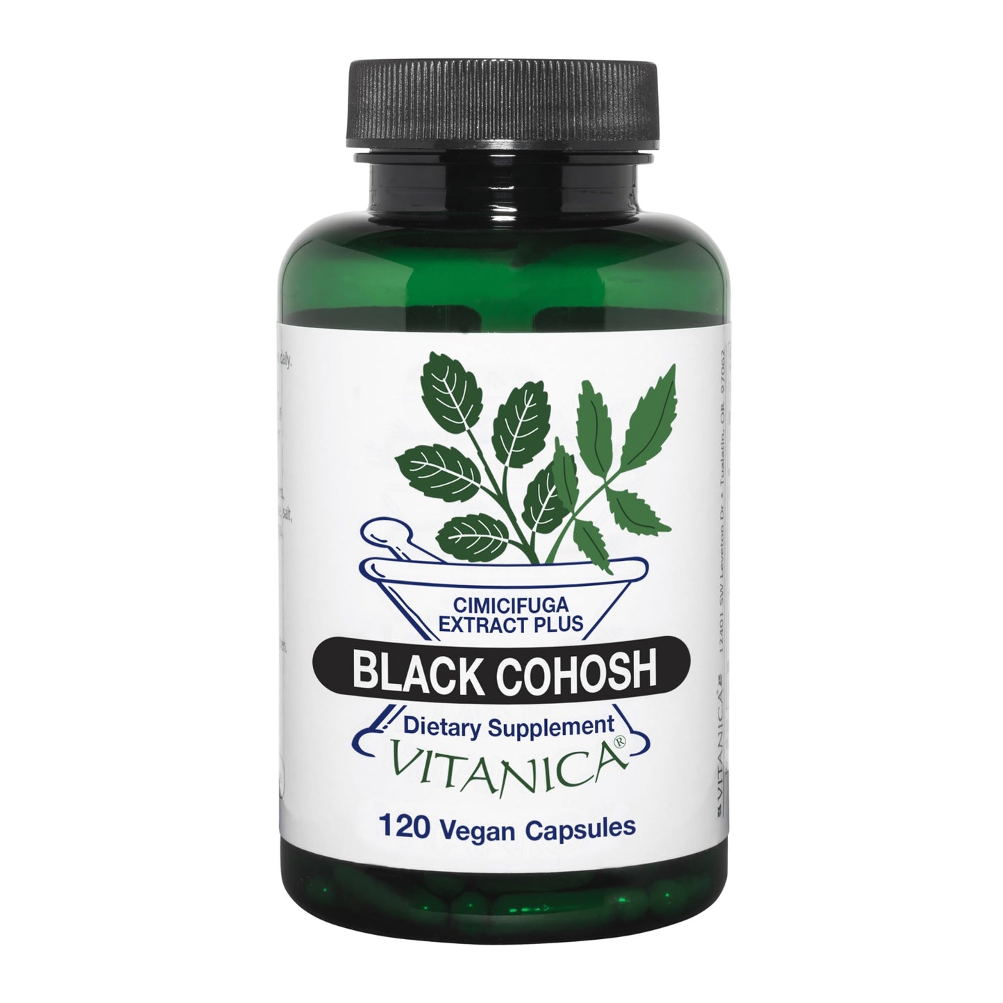 Vitanica Black Cohosh Cimicifuga Extract Plus Vegan 120 Capsules