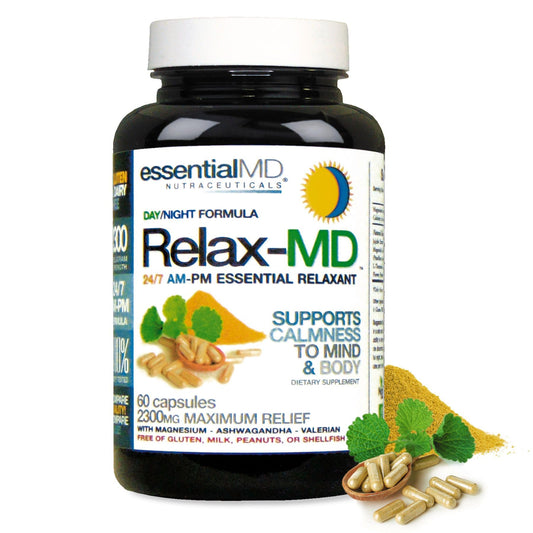 Essential MD Natural Relax Essentials Day/Night 24/7 Capsule, 60 Count