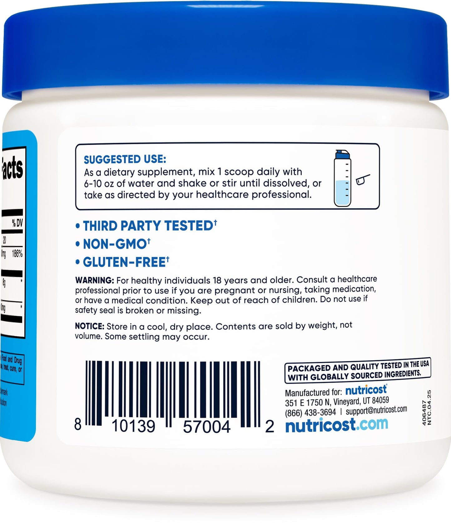 Nutricost Magnesium BHB Salts Powder, 8.8 Ounce