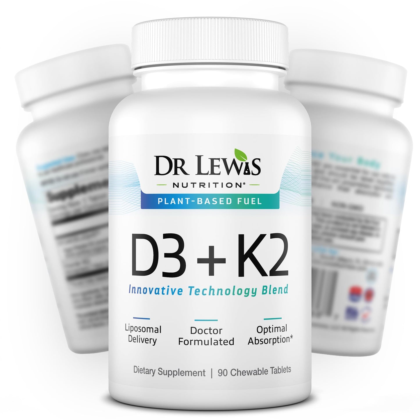 Dr Lewis Nutrition Liposomal Vitamin D3 + K2 Supplement Tablet, 1 Count