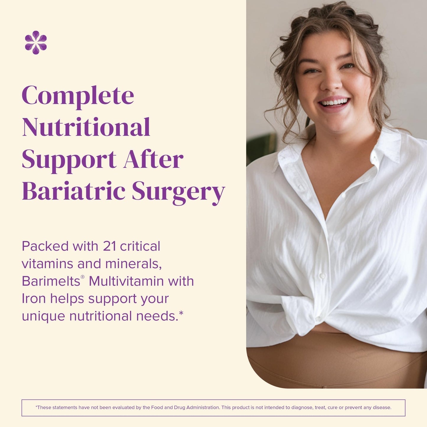 BariMelts Bariatric Multivitamin with Iron 60 Tablets