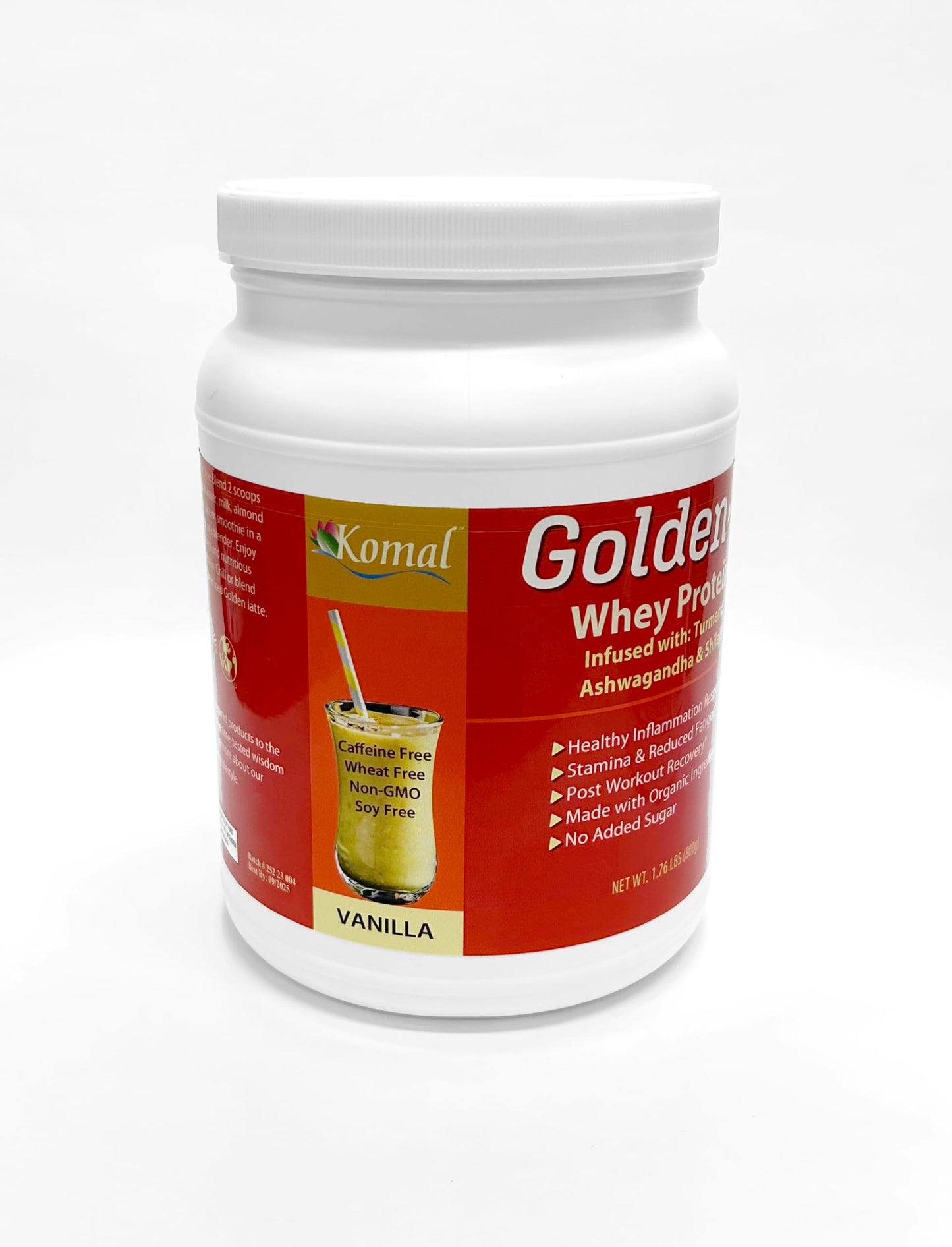 PRAAS Golden-T Whey Protein Vanilla Powder, 28.16 oz