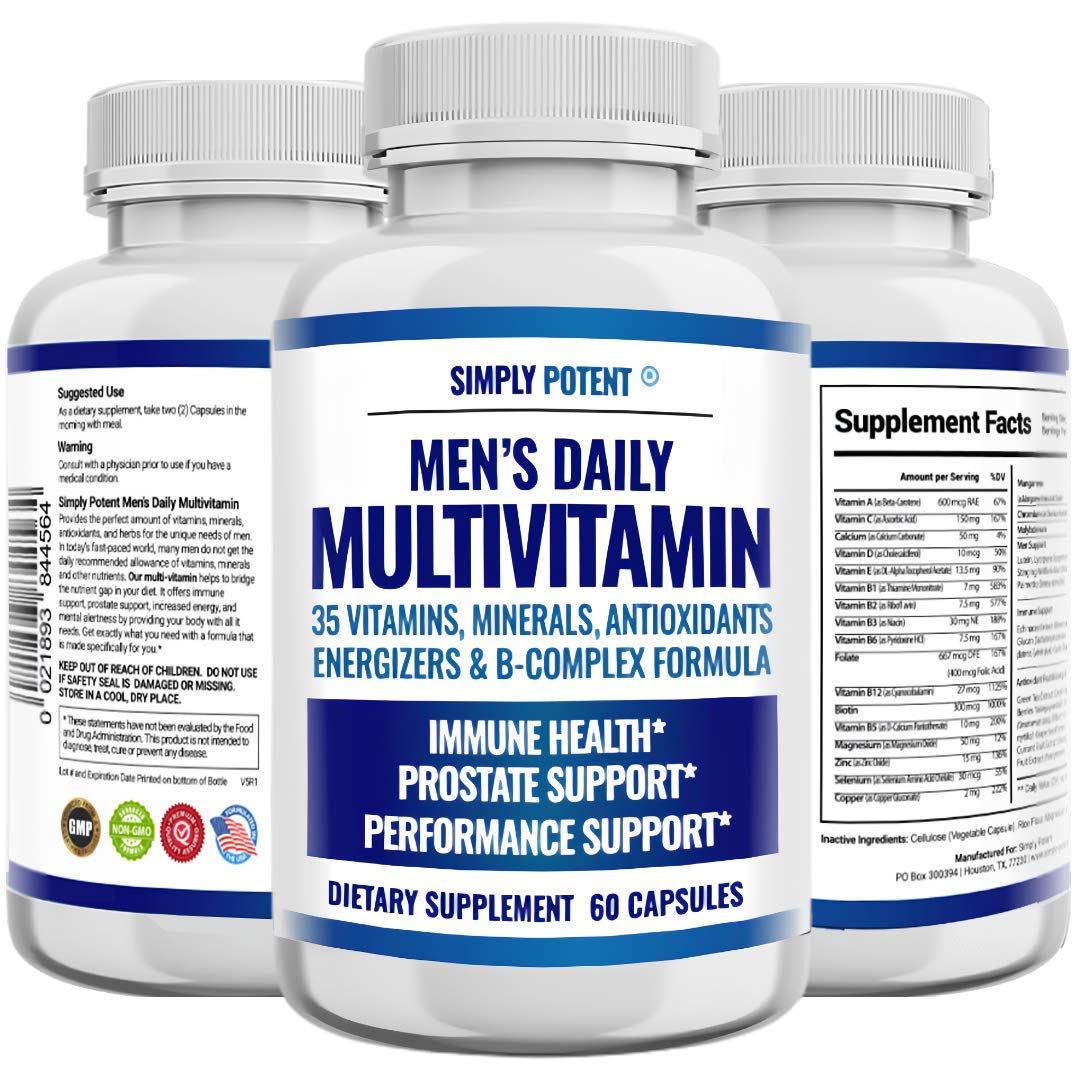 Simply Potent Daily Multivitamin for Men 60 Capsules