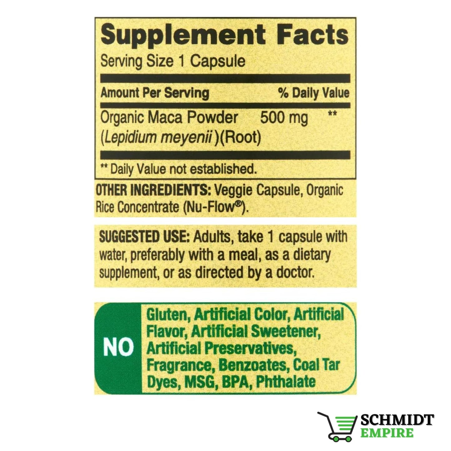 SCHMIDT EMPIRE Maca Dietary Supplement Powder 2