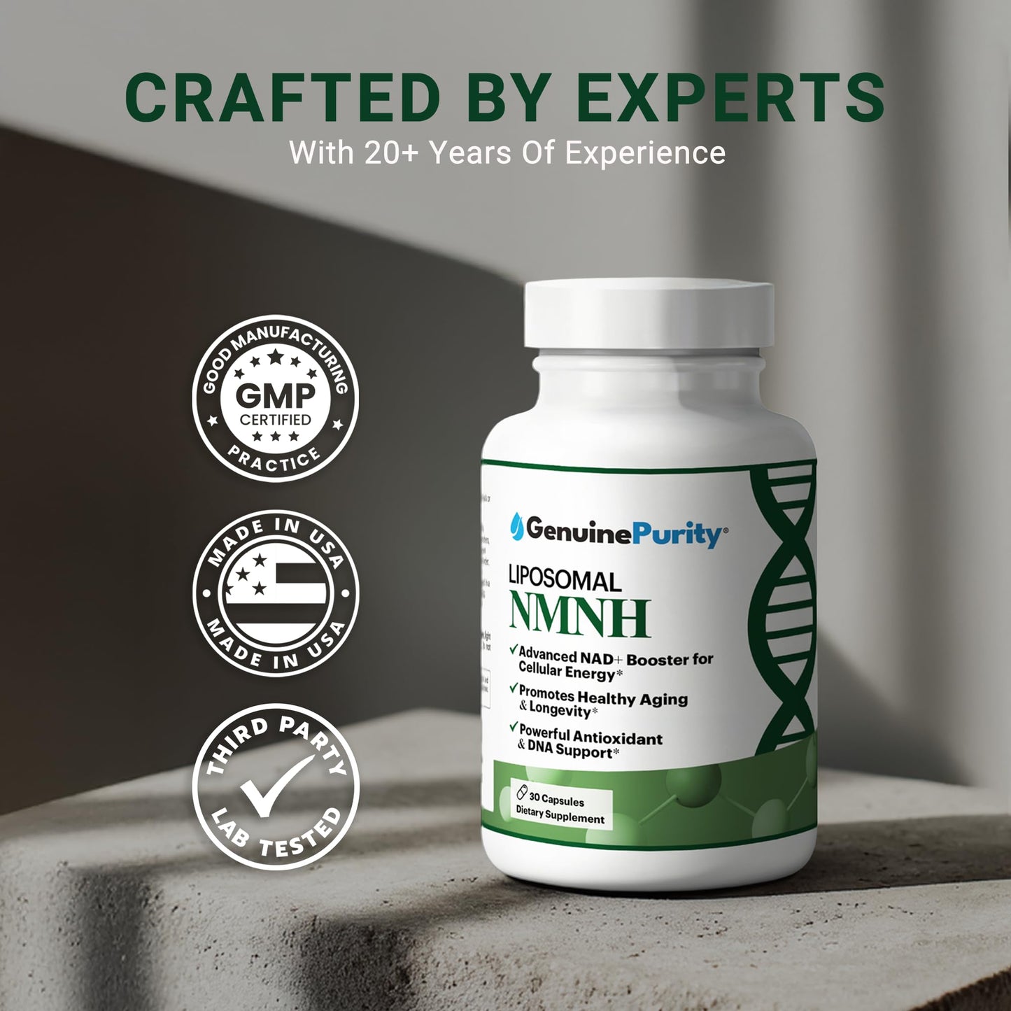 GenuinePurity NMNH NAD Supplement Capsule 1 Count