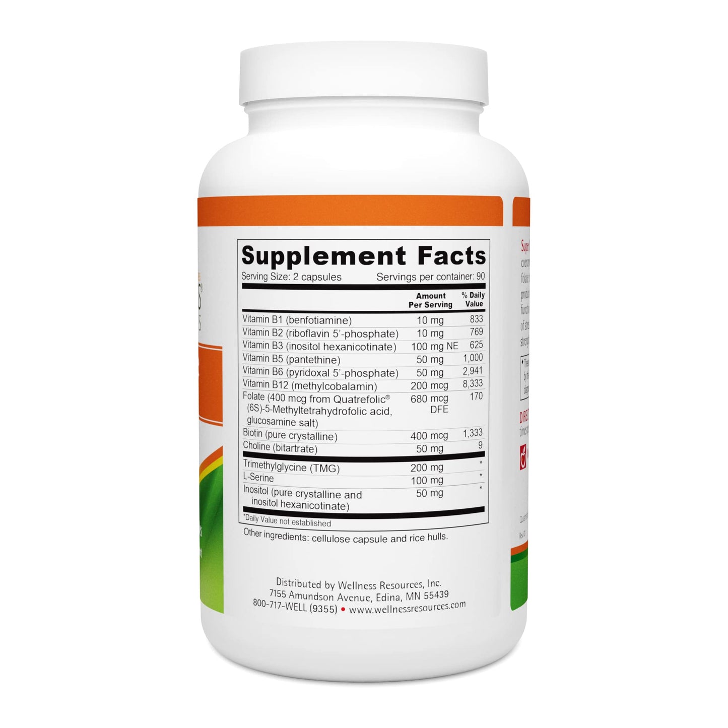 Wellness Resources Super Coenzyme B Complex Capsules 180 Capsules