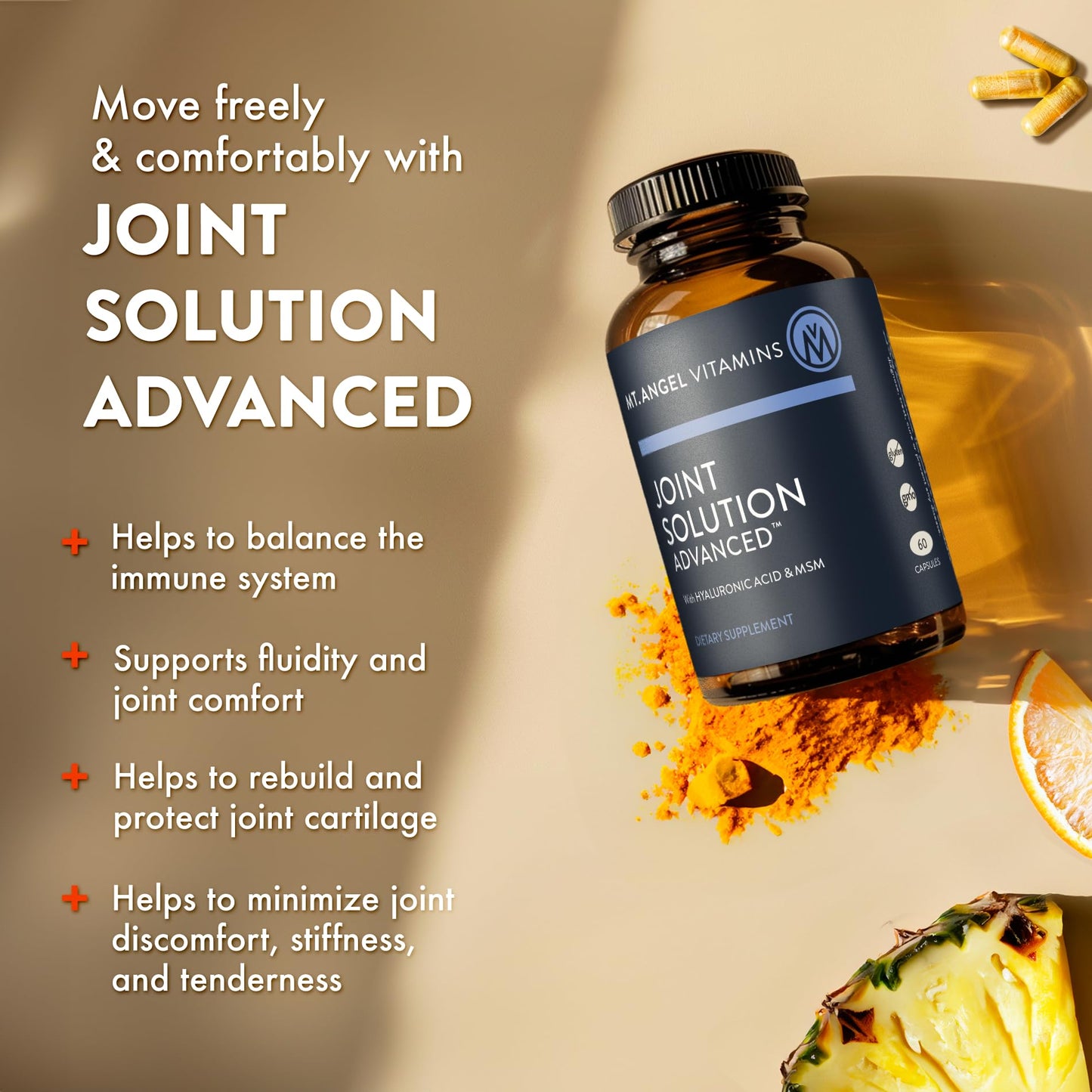 Mt. Angel Vitamins Joint Solution Advanced Capsule, 60 Count