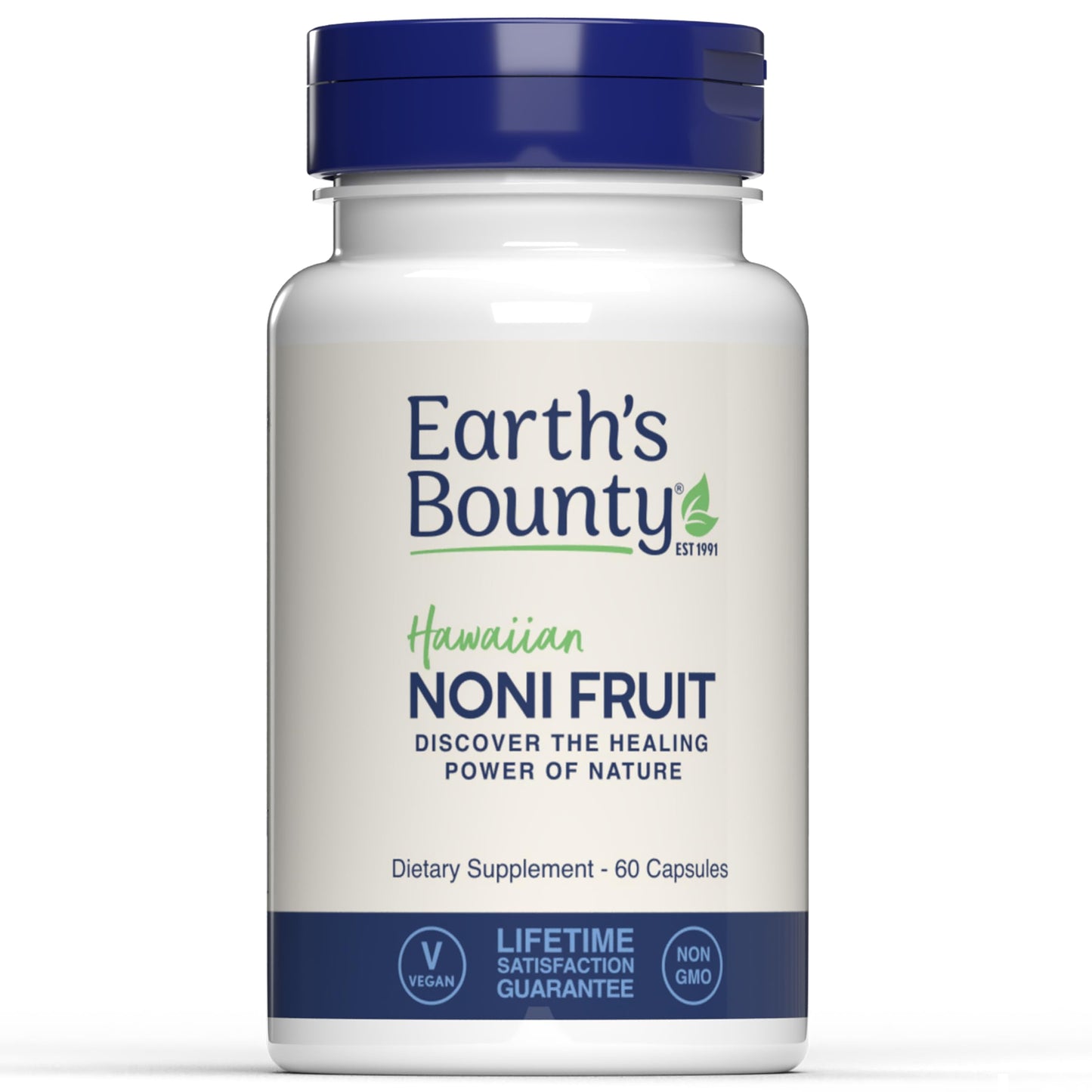 Earth's Bounty Hawaiian Noni Fruit Capsules, 60 Count