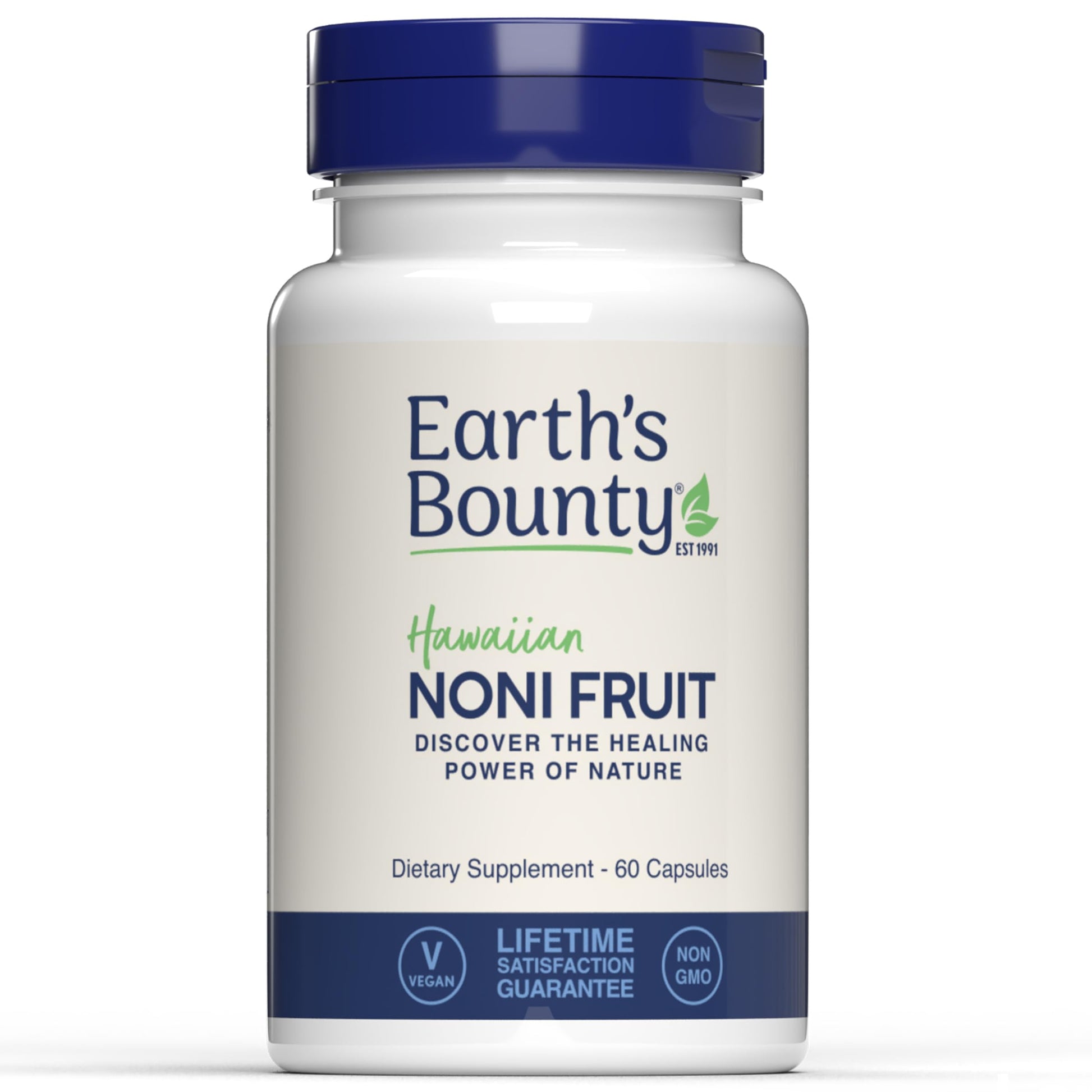 Earth's Bounty Hawaiian Noni Fruit Capsules, 60 Count