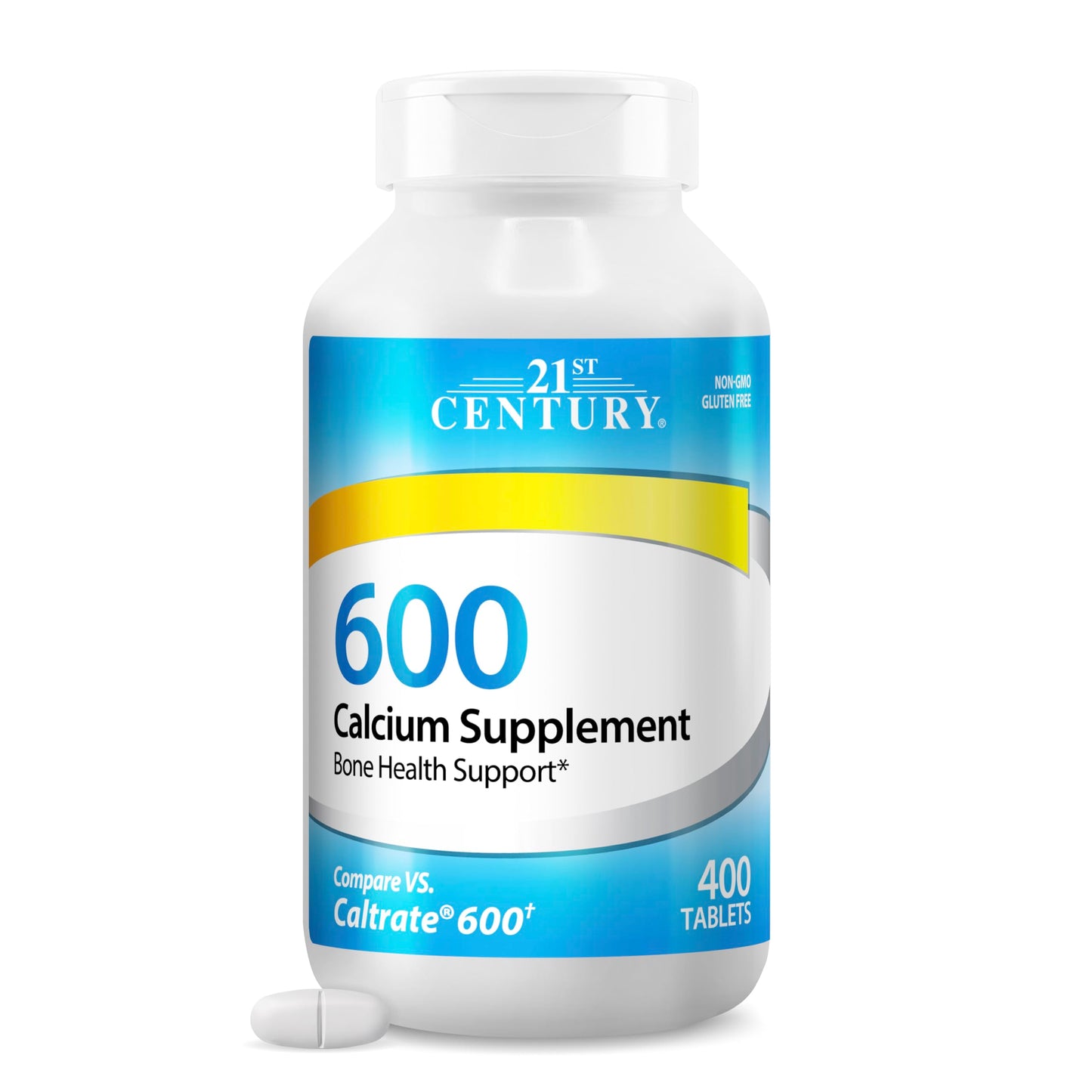 21st Century Calcium 600mg, Bone Strength Support, 400 Tablets