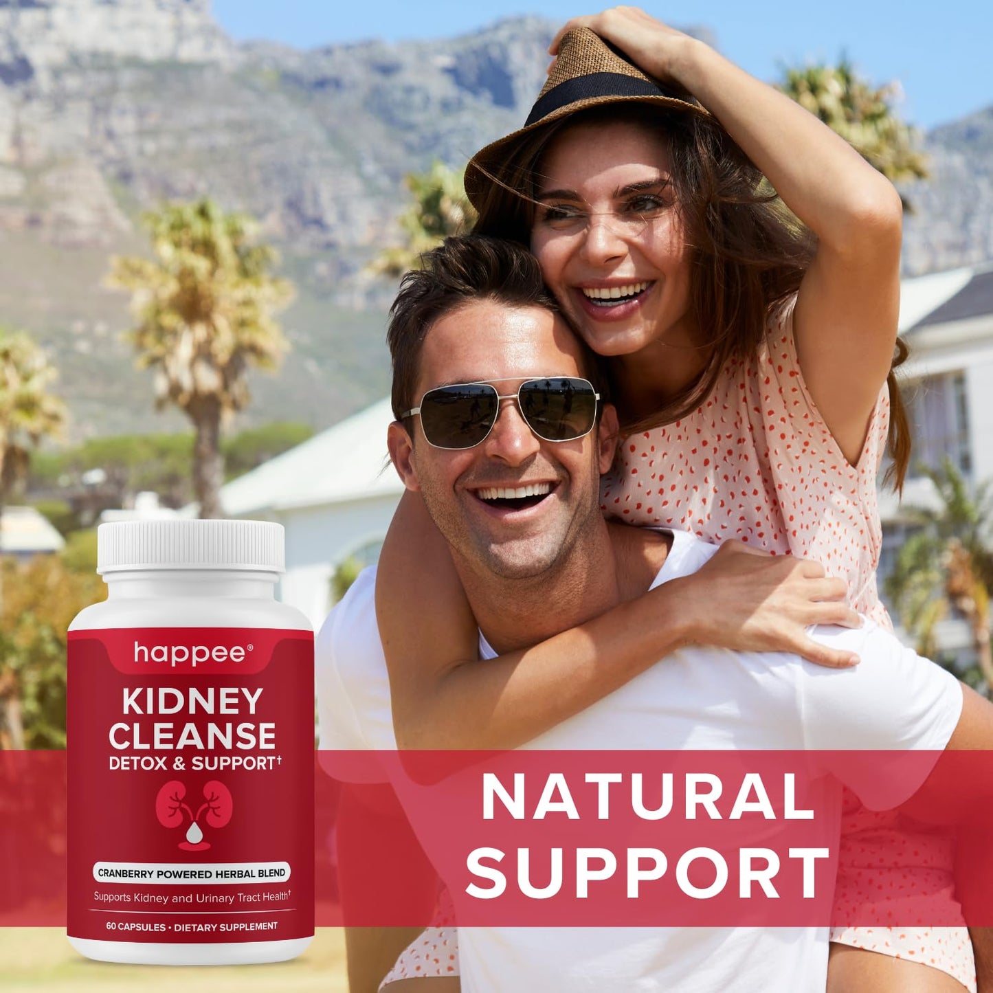 Happee Kidney Cleanse Detox & Repair Supplement Capsules 60