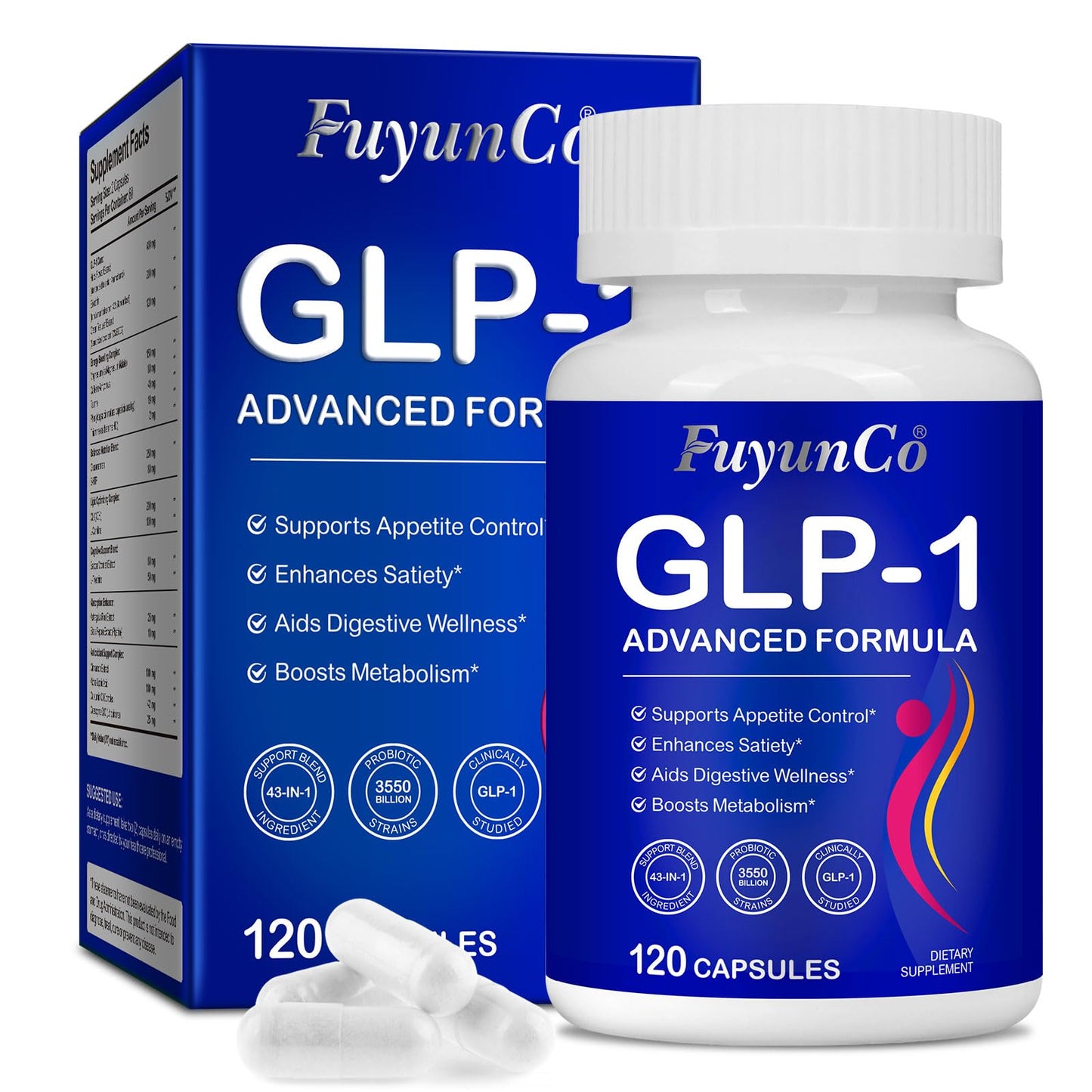 Buyourtaste GLP-1 Probiotic Supplement Capsules 120