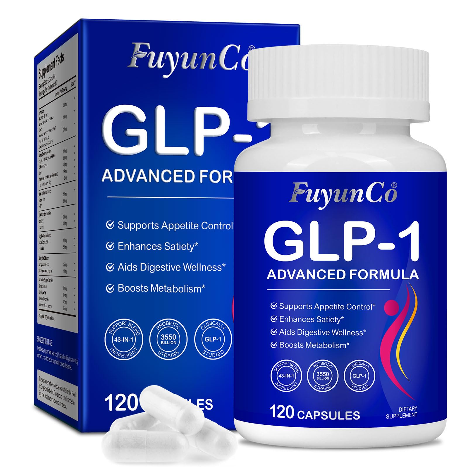 Buyourtaste GLP-1 Probiotic Supplement Capsules 120