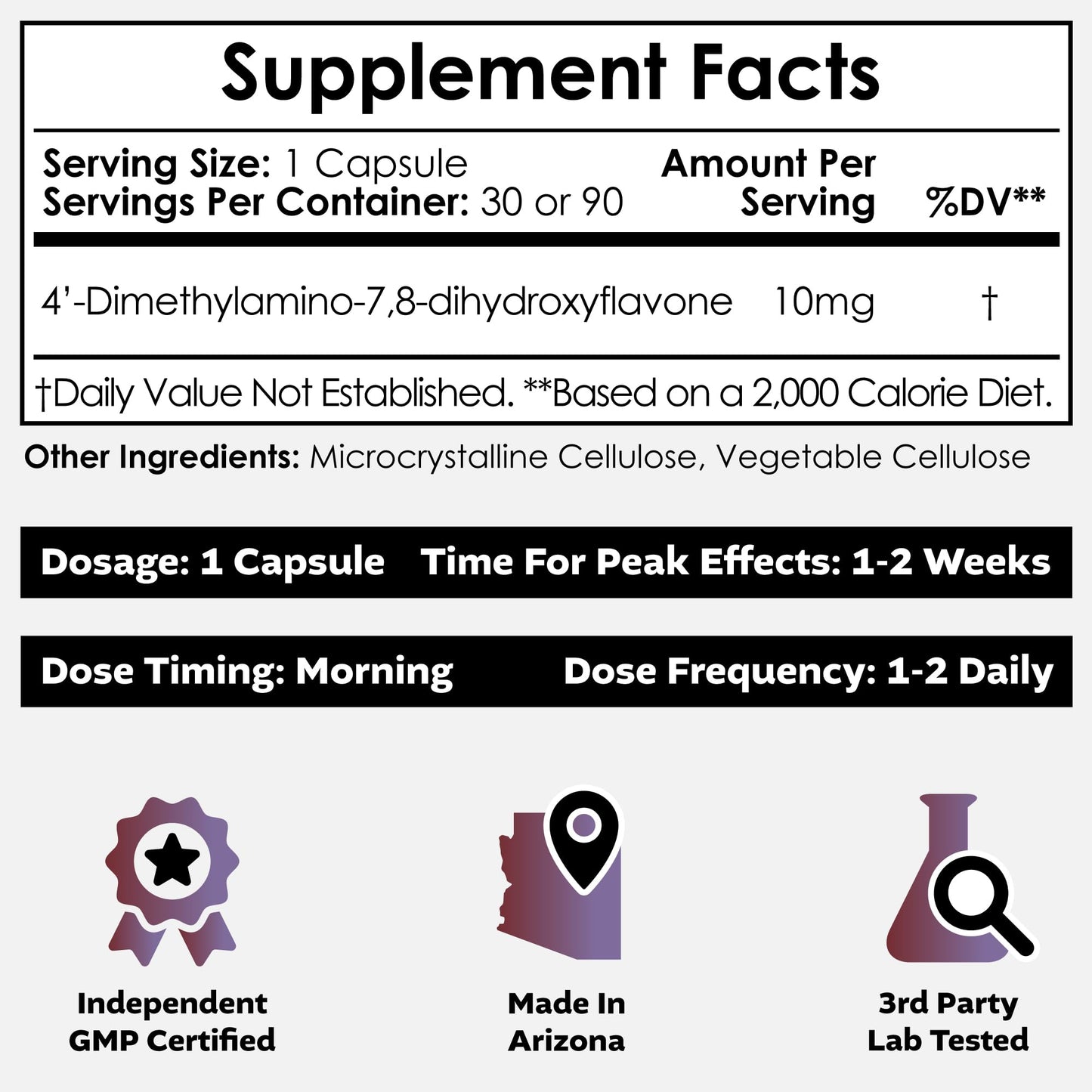 Nootropics Depot 4’-DMA-7,8-DHF Capsules 90 Capsules