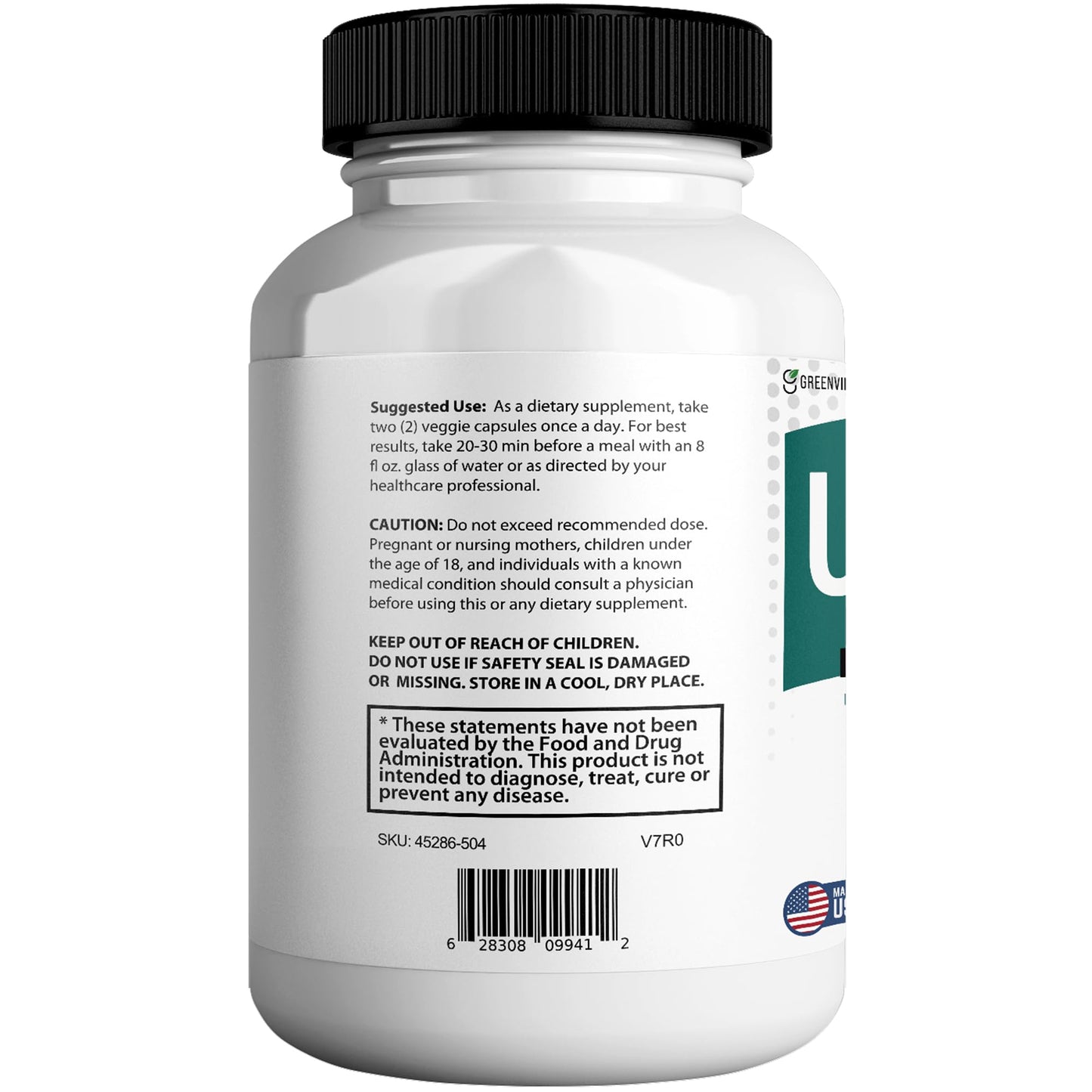 GREENVIFY UroSync Pro Natural Herbal Prostate Support Capsule, 180 Count