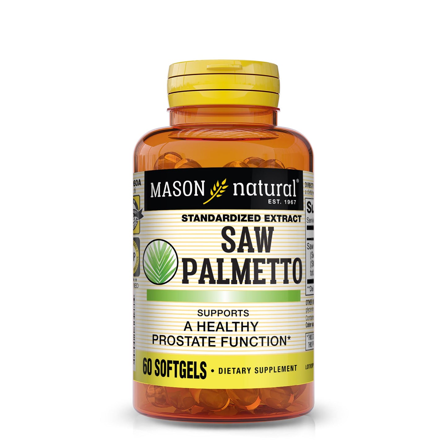 MASON NATURAL Saw Palmetto Capsules 60 Count