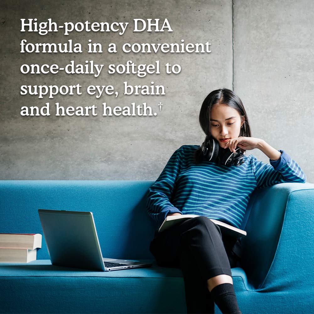 Garden of Life Dr. Formulated DHA 1,000mg Fish Oil Omega-3 Softgels, 30 Count