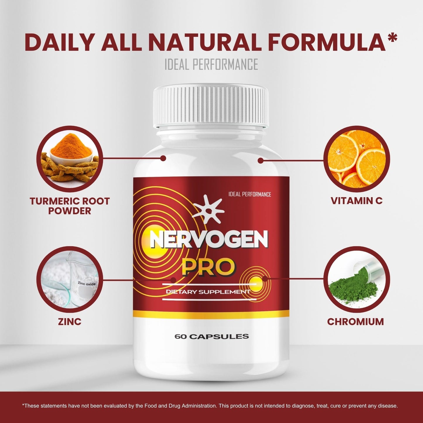 IDEAL PERFORMANCE Nervogen Pro Supplement Capsule 120 Capsules