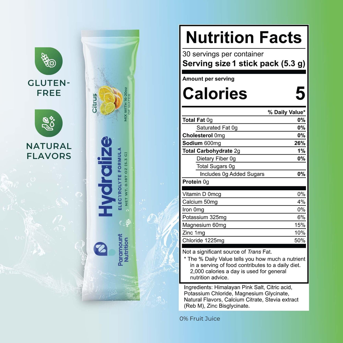 Hydralize Electrolyte Powder Packets 30 Sticks
