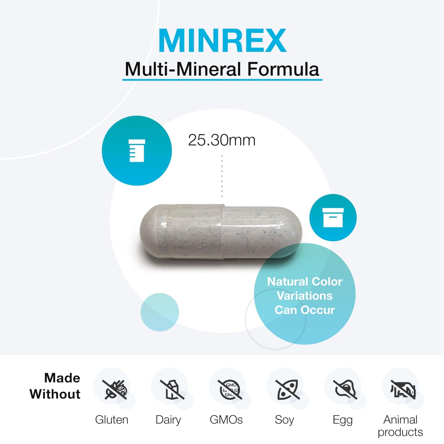 XYMOGEN MinRex Multi-Mineral Supplements 60 Capsules