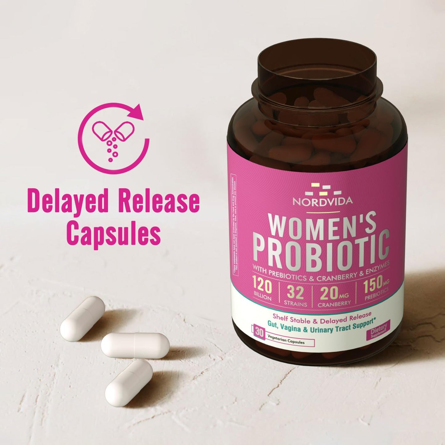 Nordvida Women's Probiotic Capsule, 30 Count