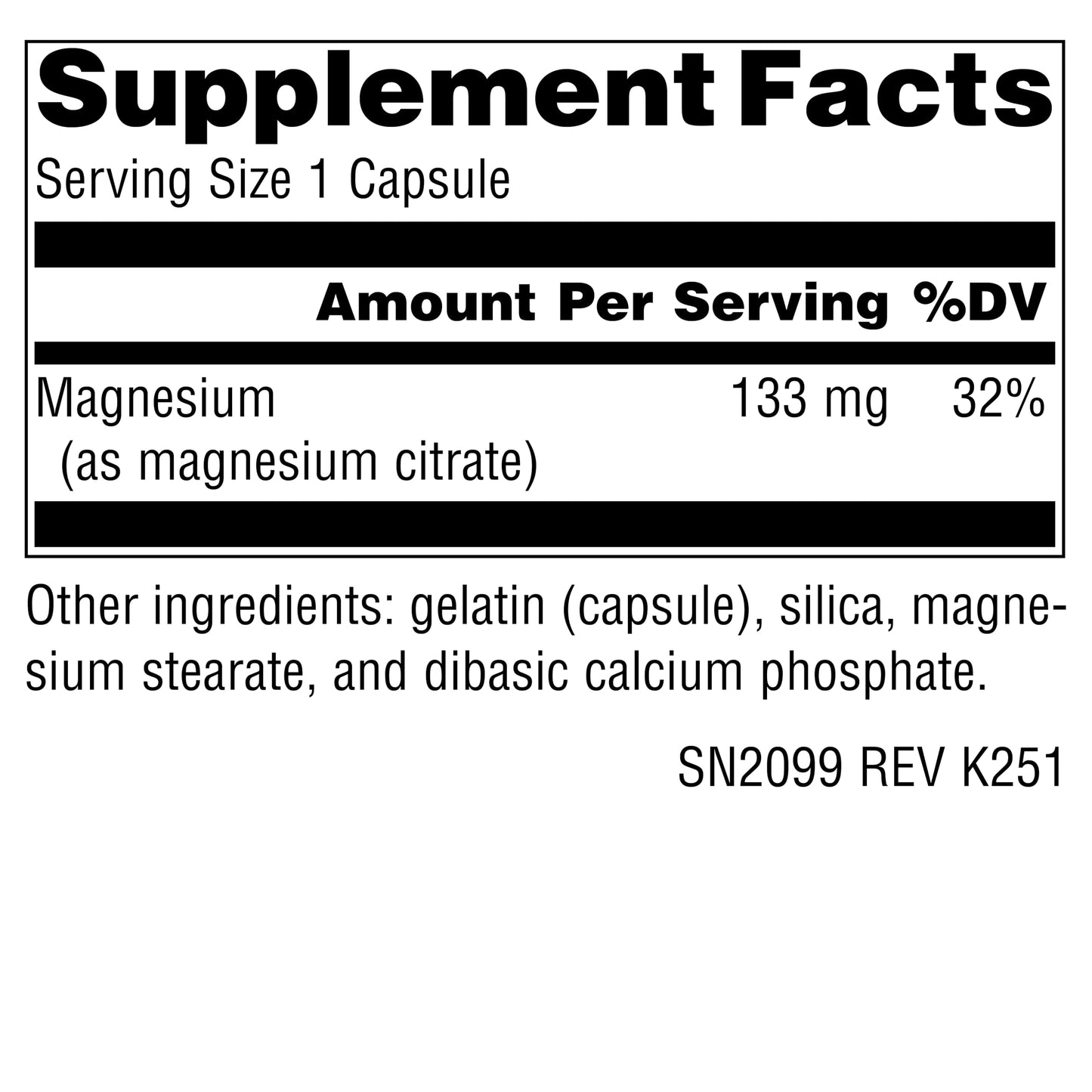 Source Naturals Magnesium Citrate Capsules 90 Count