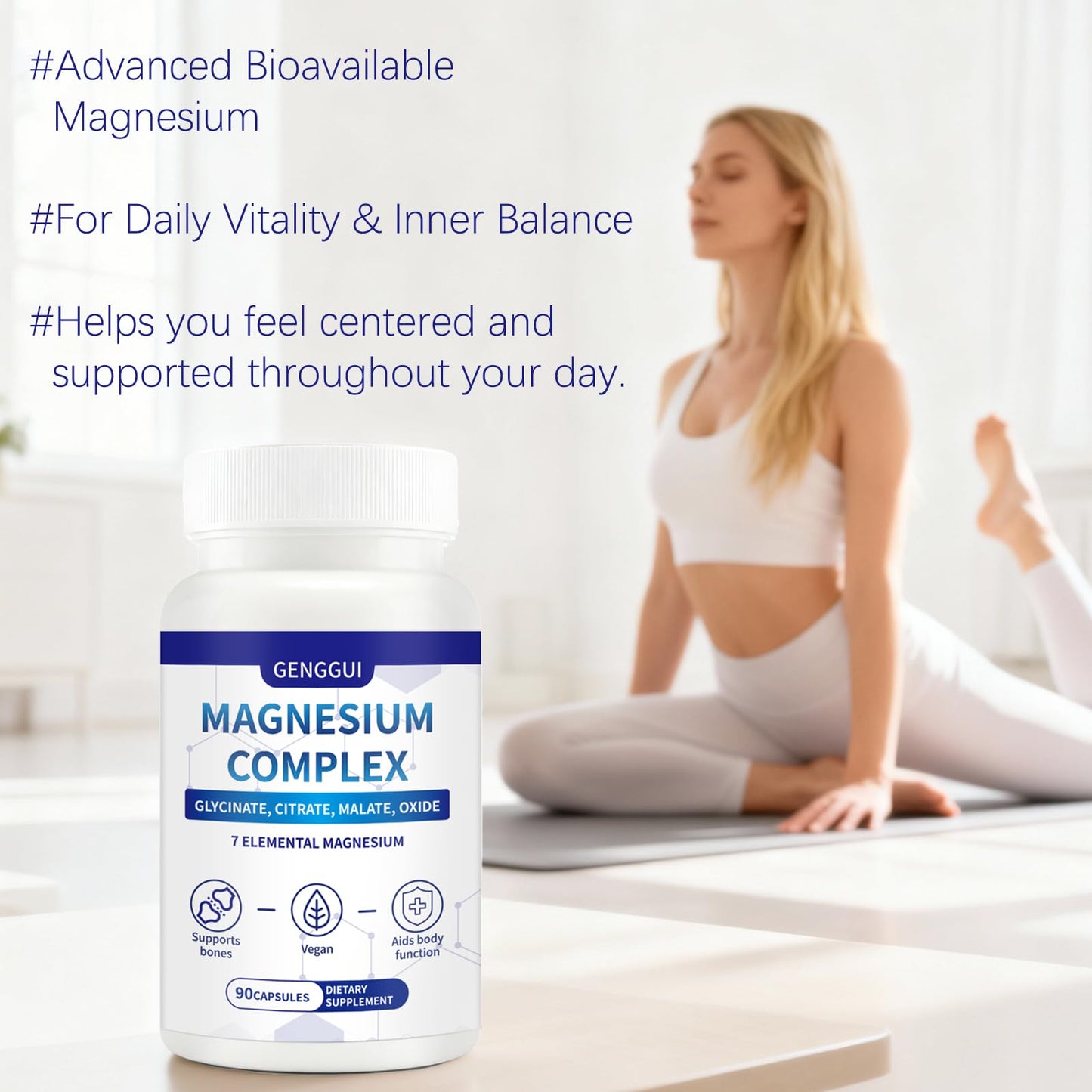 CellJuvMax Magnesium Complex 1000mg 7-in-1 Capsule, 90 Count