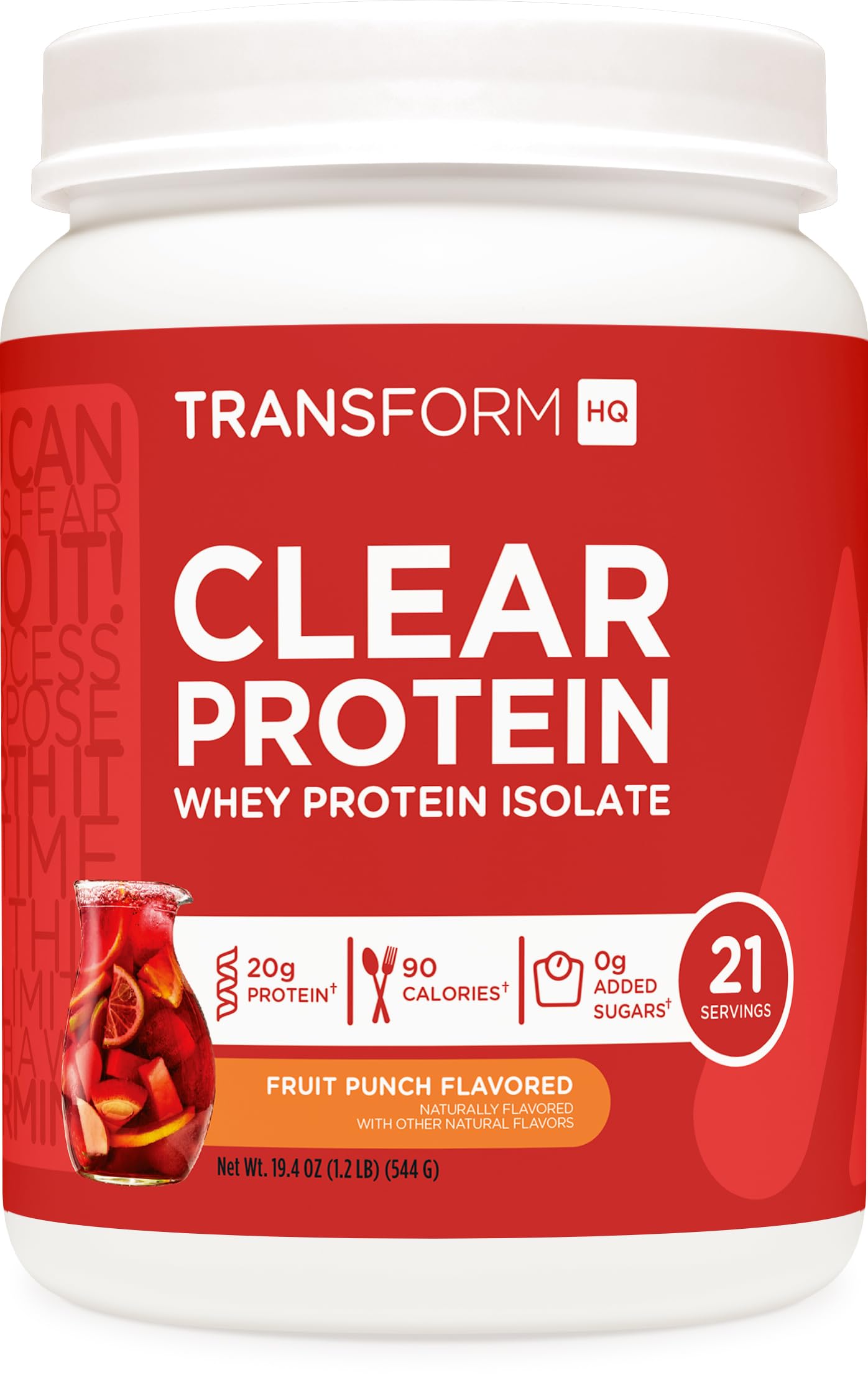 TransformHQ Clear Protein Powder (Fruit Punch) 19.4 oz