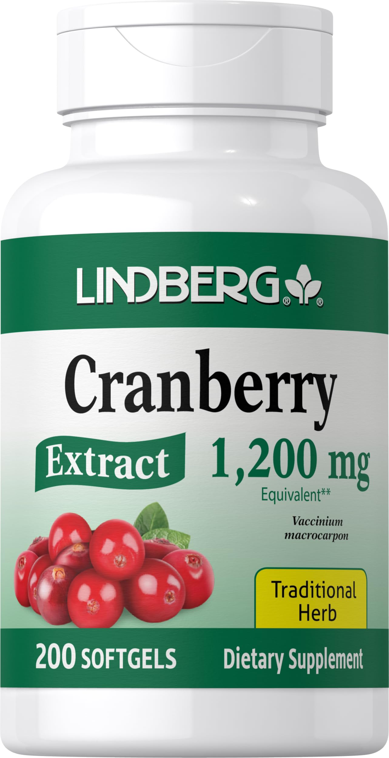 LINDBERG Cranberry Pills for Women Capsules 200 Count