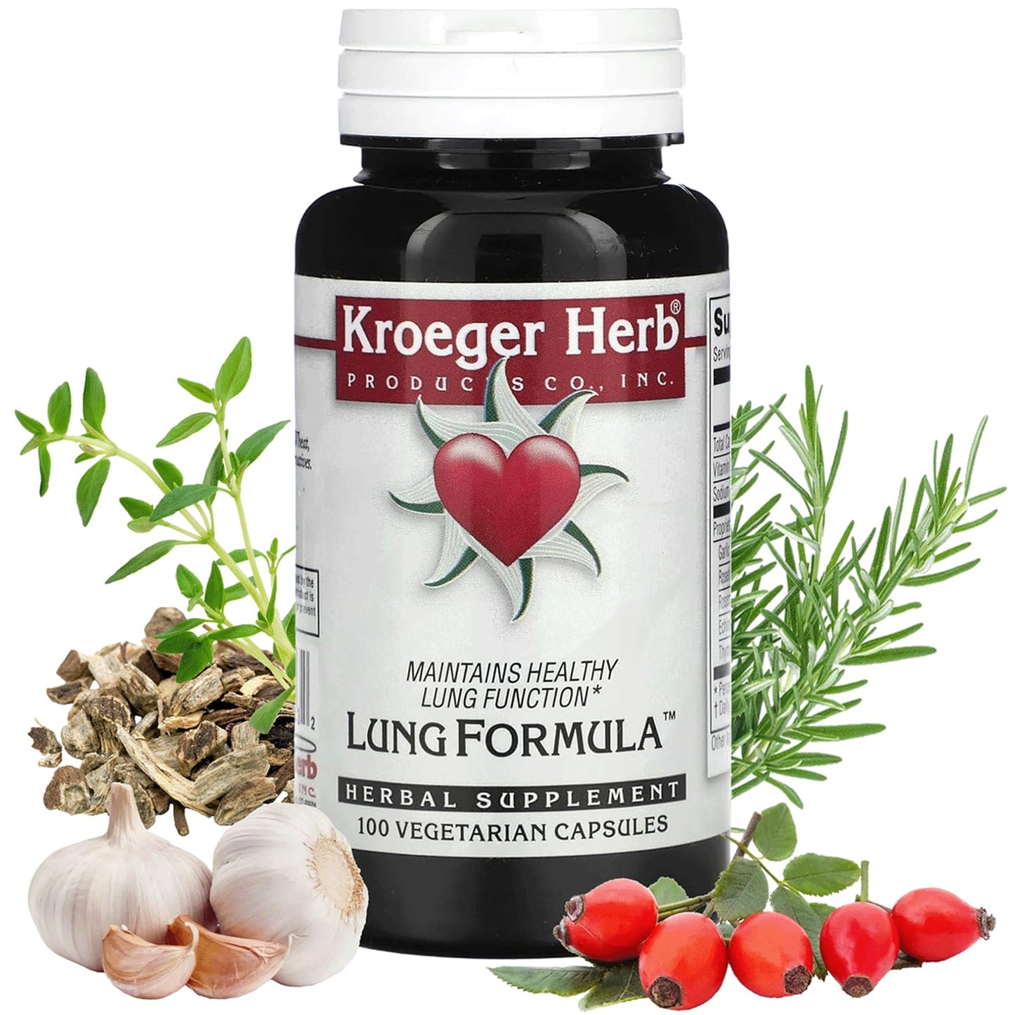 Kroeger Herb Products Lung Formula 100 Capsules