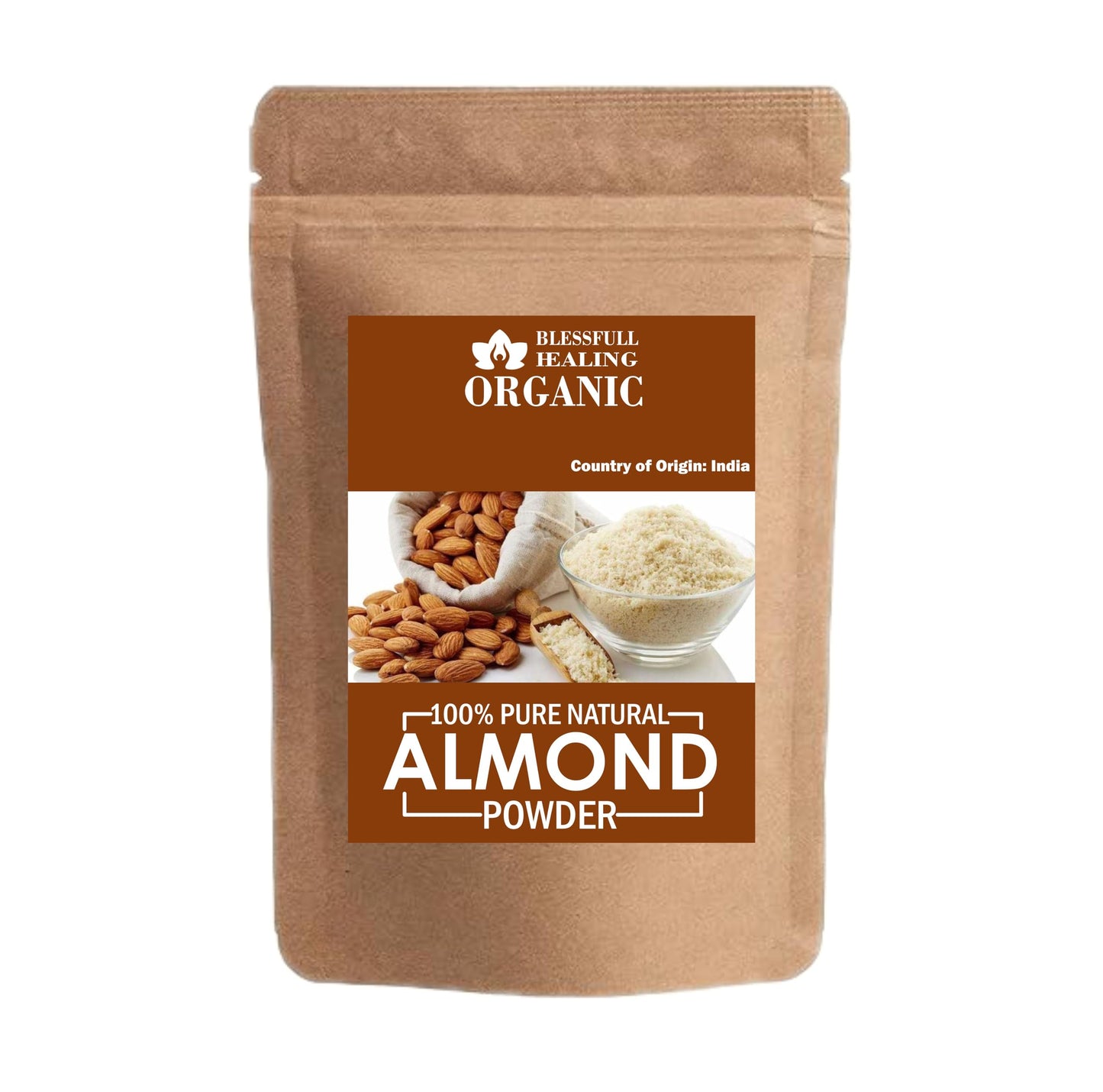 Blessfull Healing Almond Powder, Organic 100% Pure Natural, 3.52 oz
