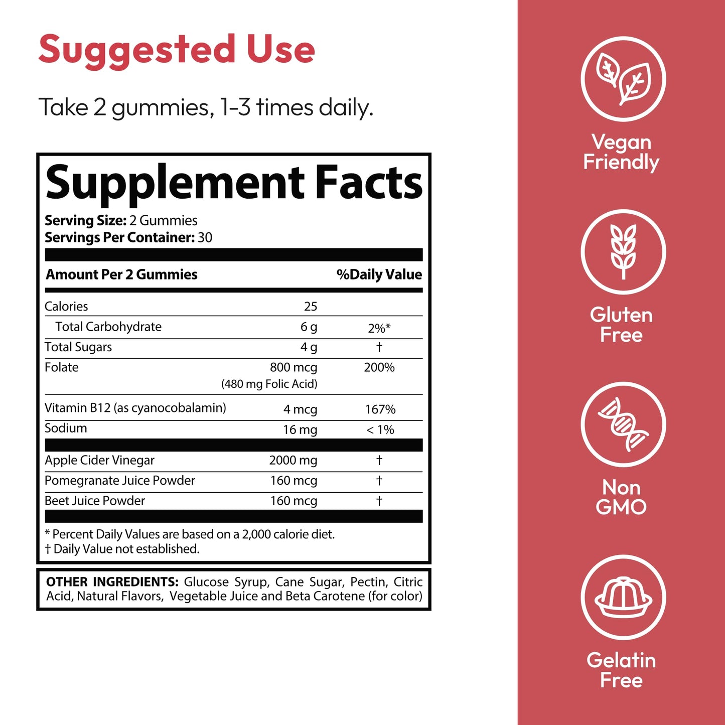 Justified Laboratories Keto Snax Keto ACV Extreme (2000 mg) Gummies 180 Count