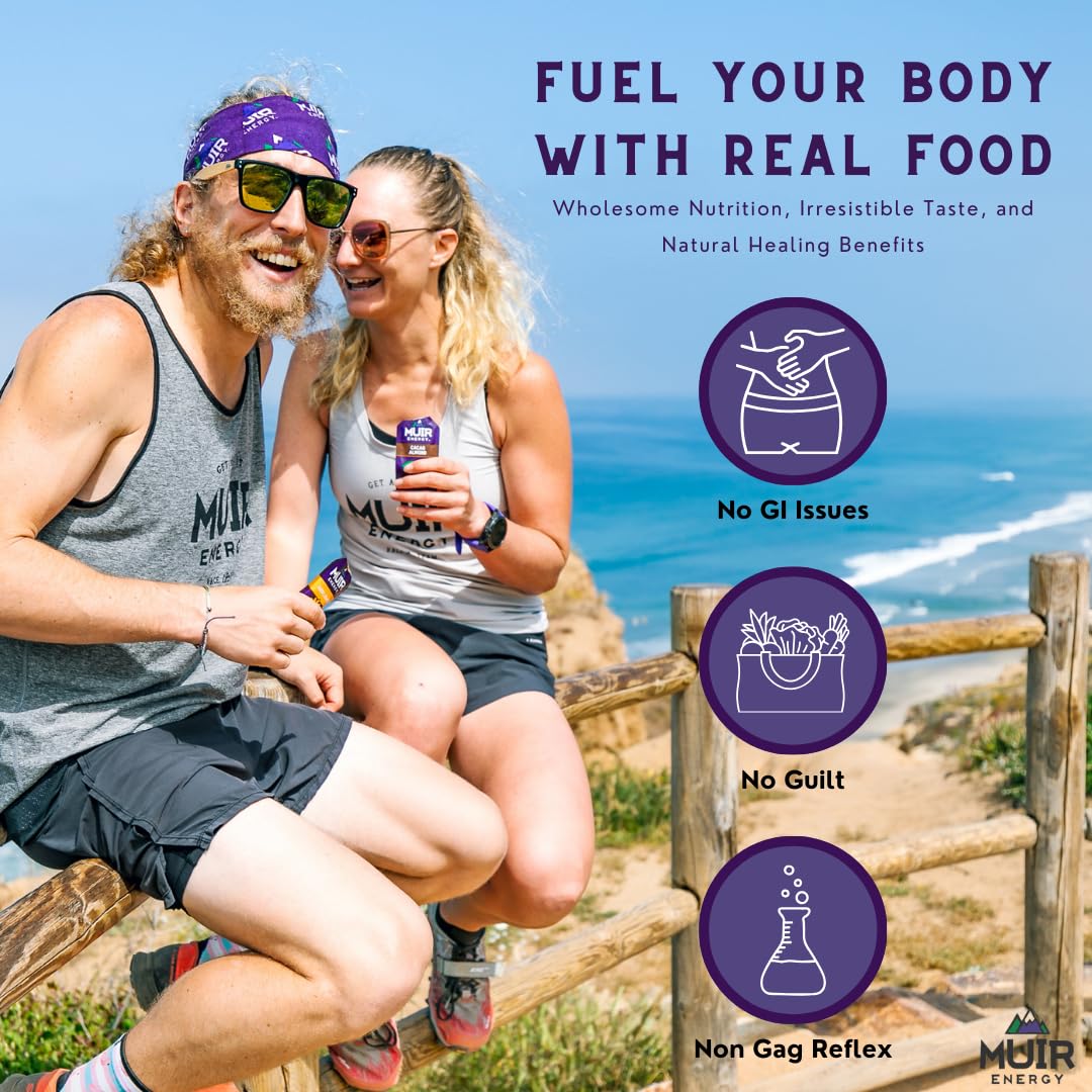 Muir Energy Strawberry Real Food Energy Gel 10 Pack