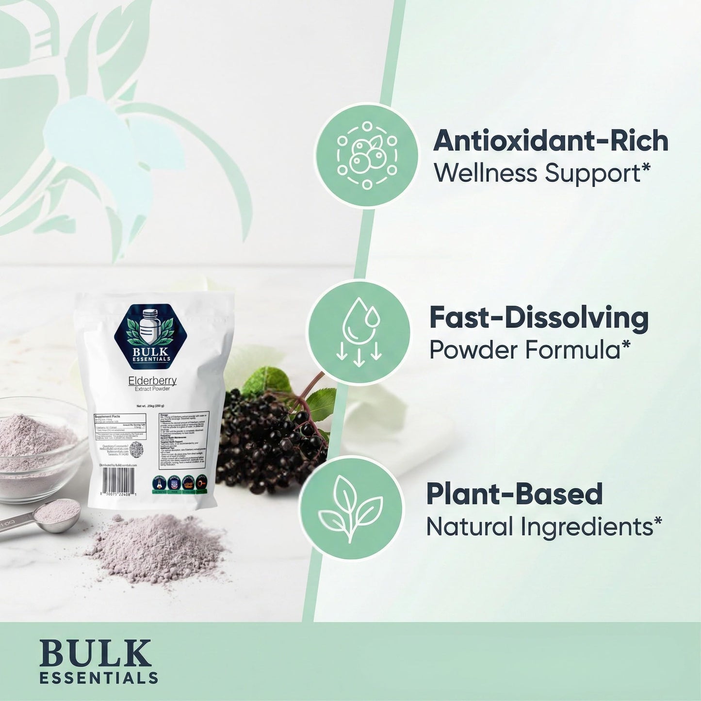 Bulk Essentials Elderberry Extract Powder 8.81 Ounce