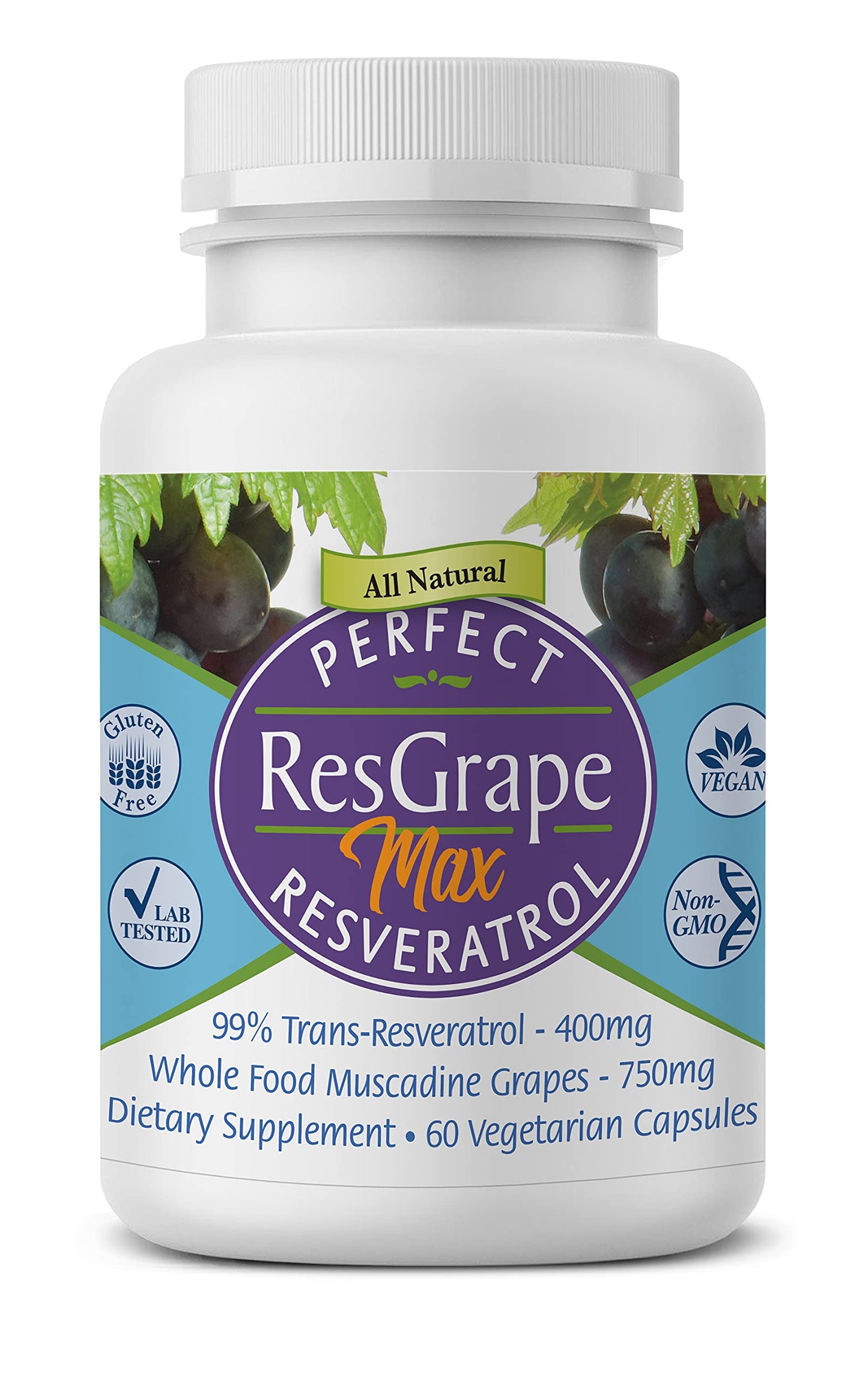 Perfect Supplements ResGrape Resveratrol MAX 60 Capsules