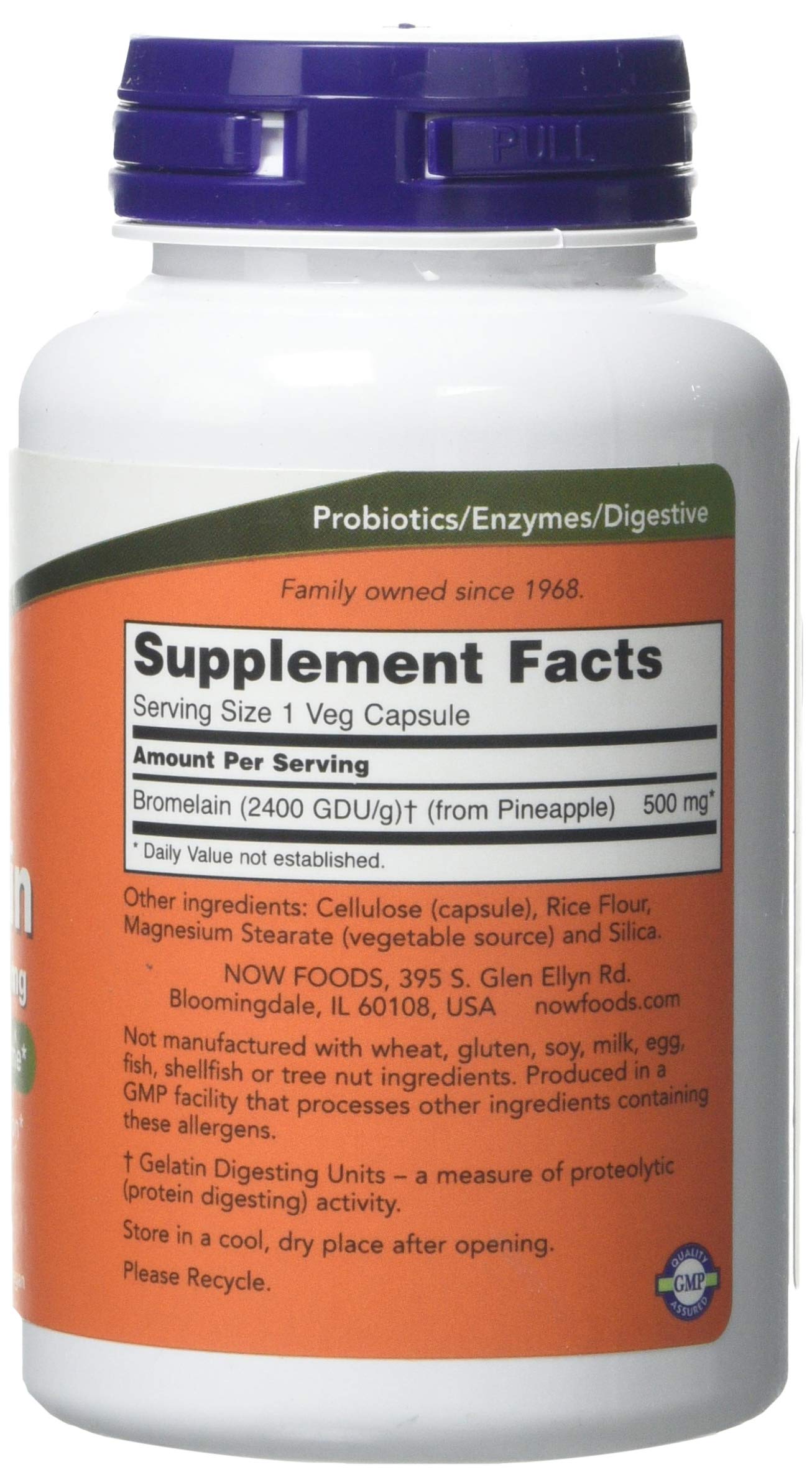 NOW Foods Bromelain Capsule, 120 Count