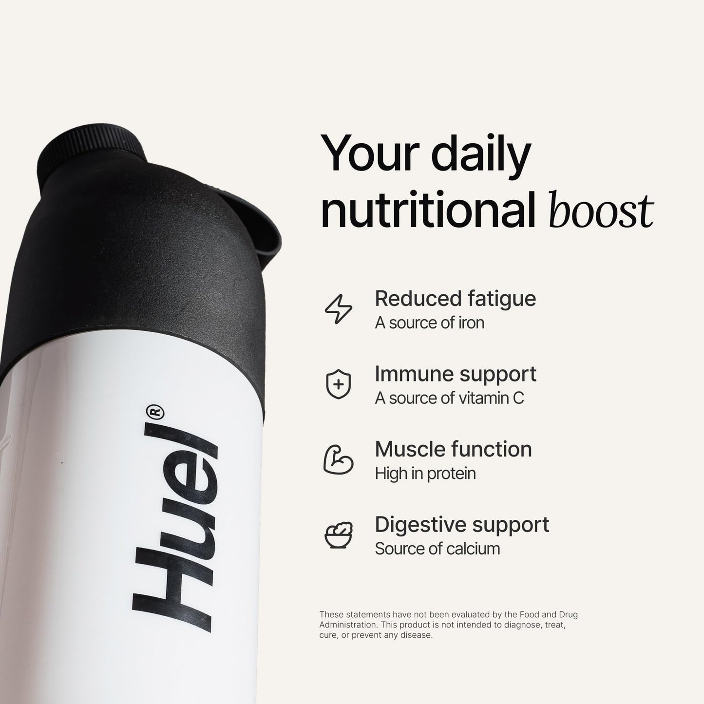 Huel Daily Superblend Chocolate Powder | 25g Plant Based Protein, 44 Ounces
