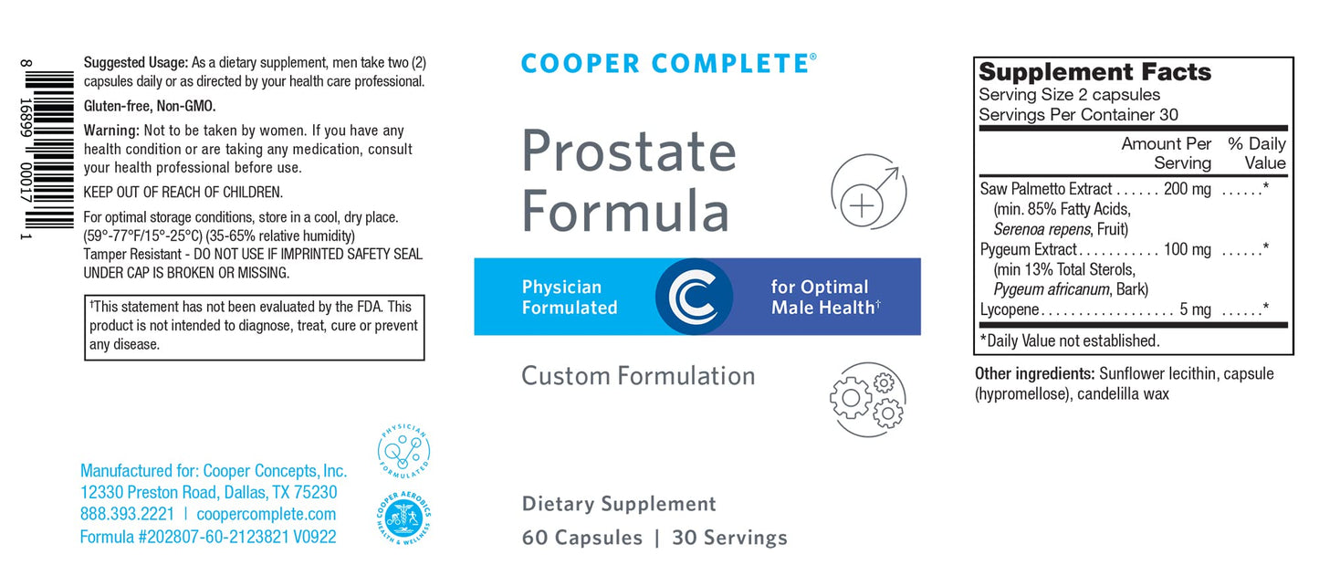 Cooper Complete Prostate Health Softgels 60