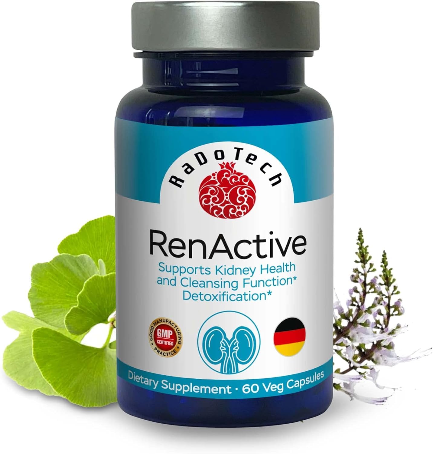 RaDoTech RenActive Kidney Detox Cleanse Capsules 180 Count