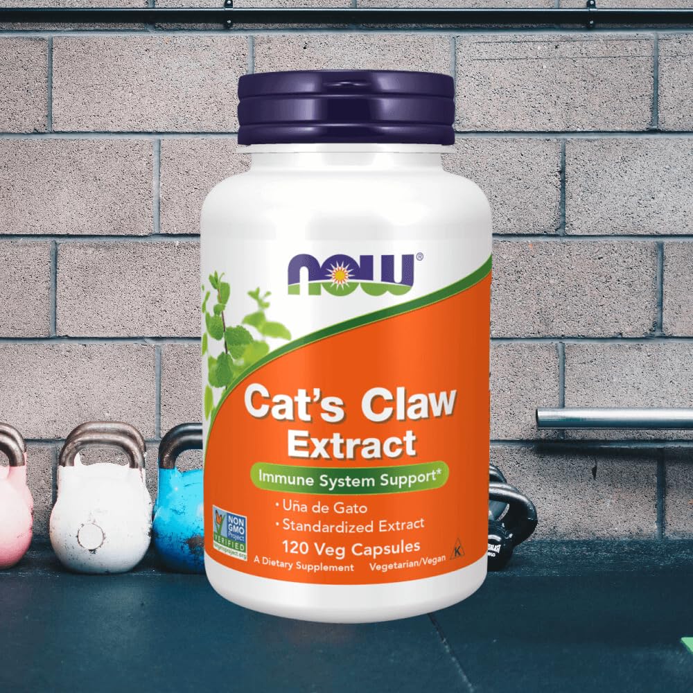 NOW Foods Cat's Claw Extract 10:1 Concentrate/1.5% Standardized Extract Capsule, 120 Count
