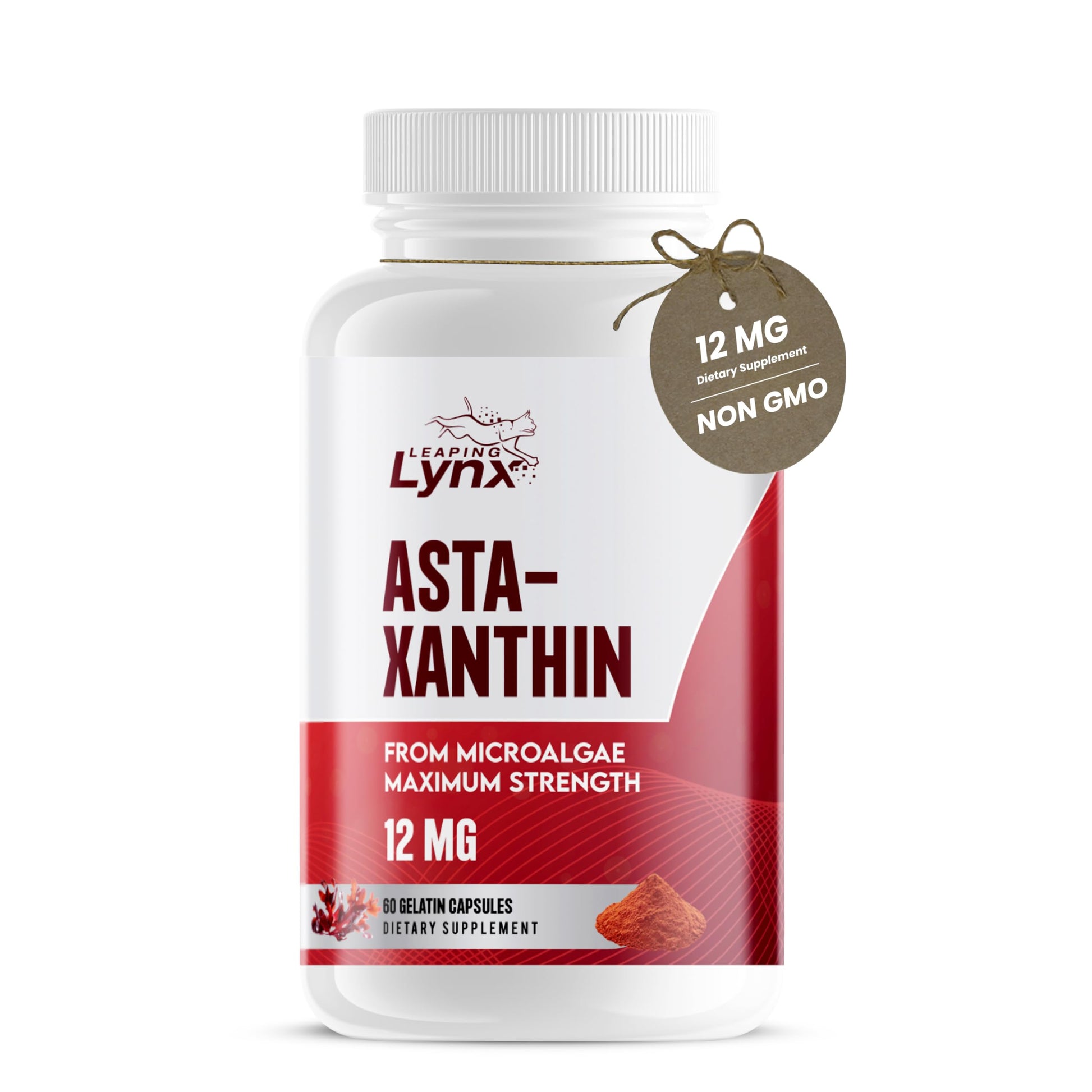 Leaping Lynx Astaxanthin 12mg Capsule, 60 Count