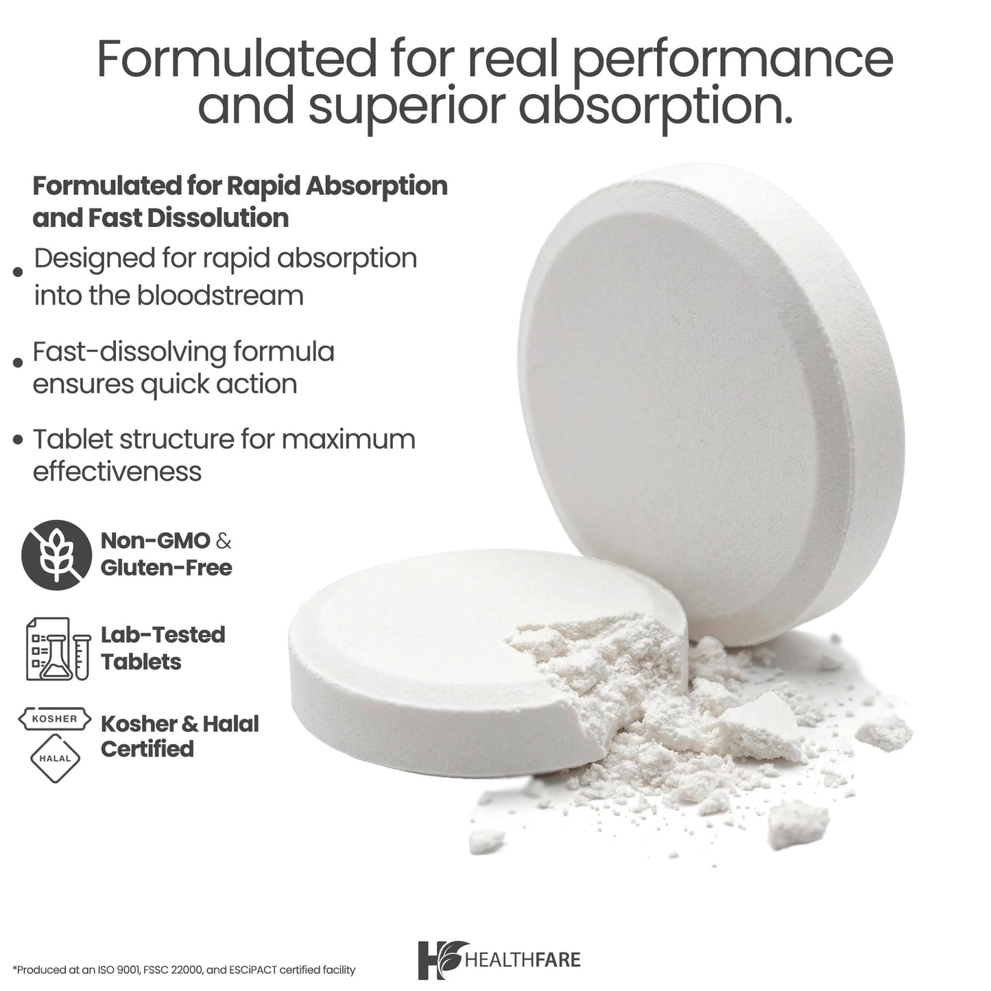 Healthfare Lithium Orotate 5mg Tablet, 200 Tablets