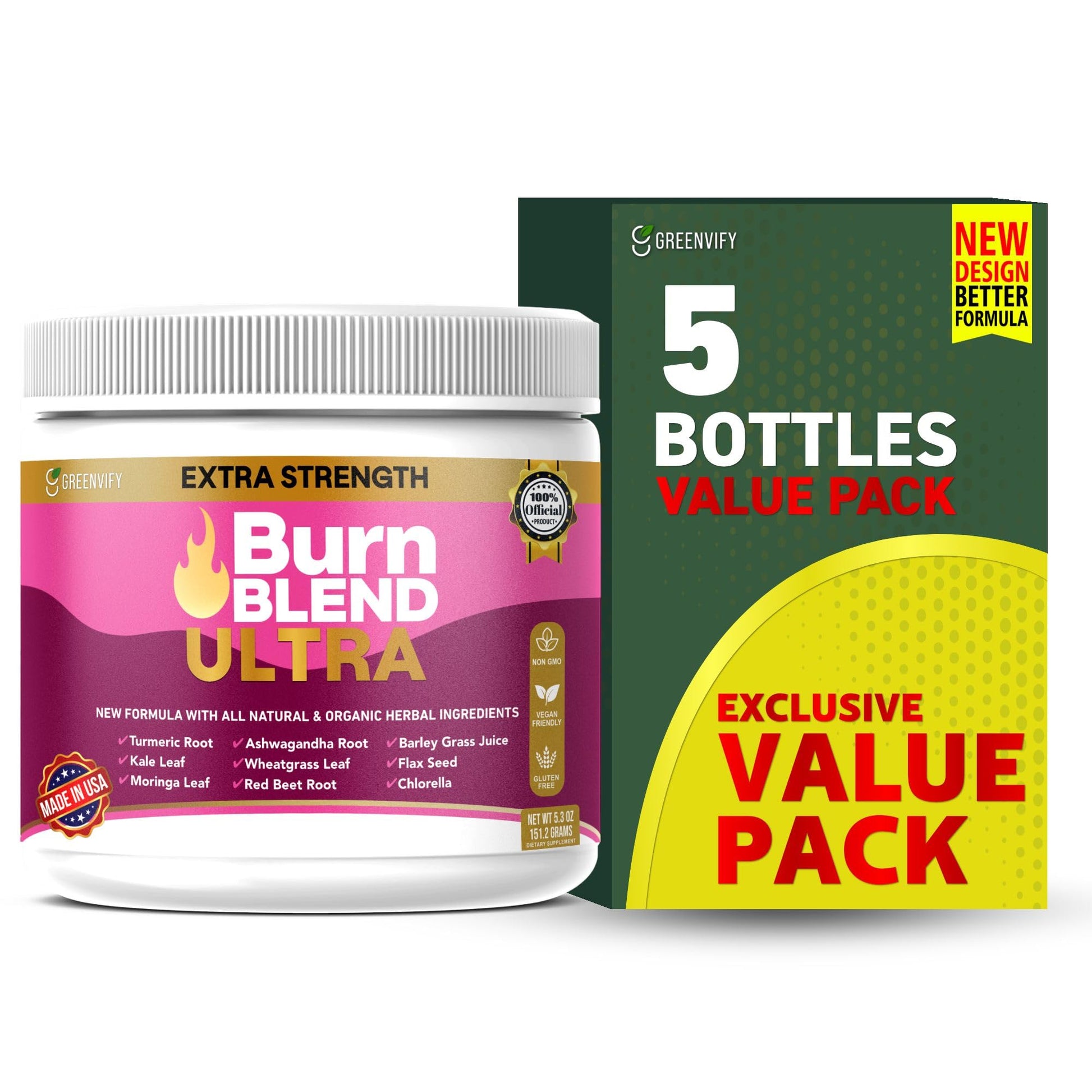 GREENVIFY Extra Strength Burn Blend Capsules 60 Capsules